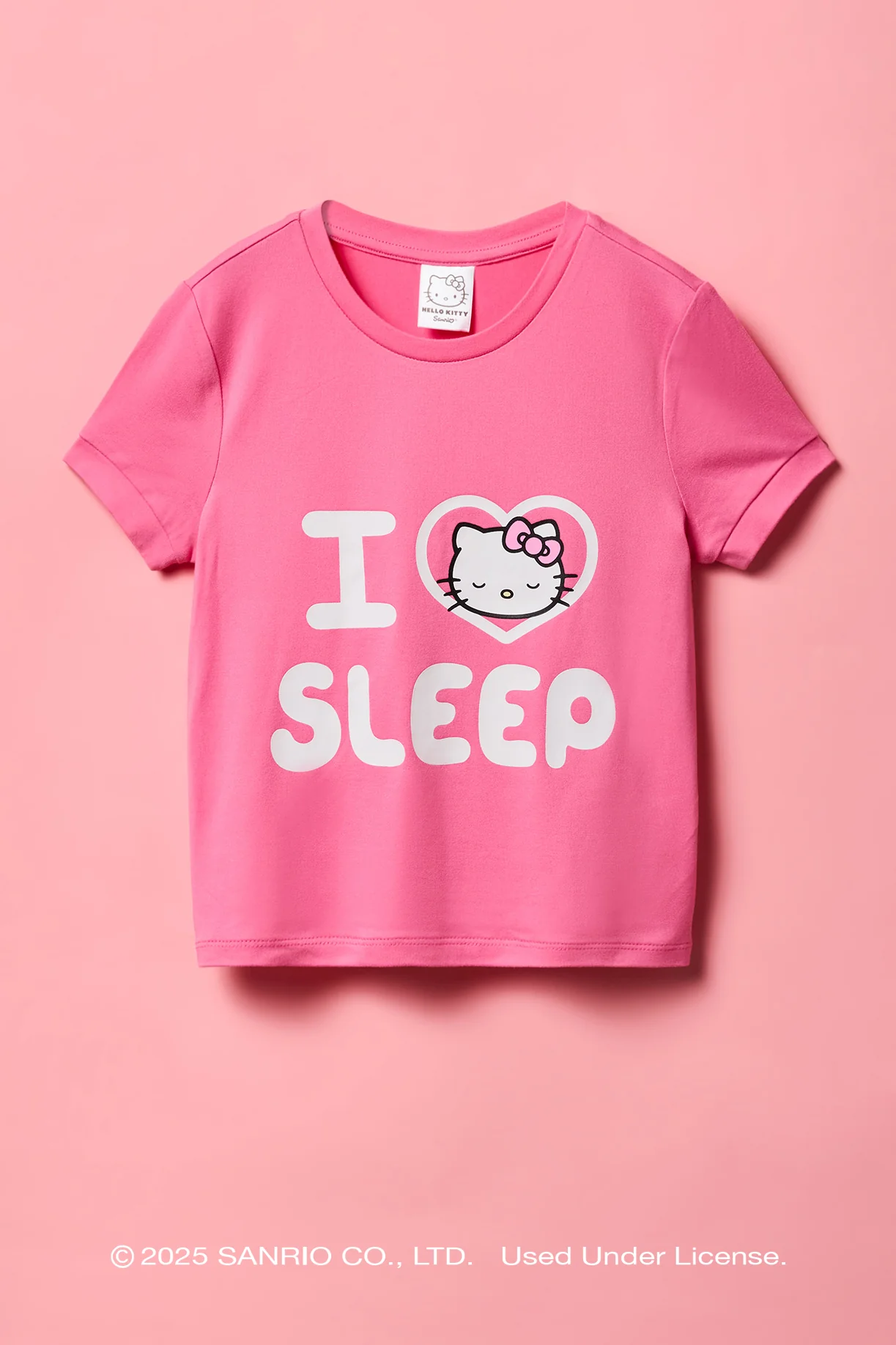 Hello Kitty® Girls T-Shirt & Plush Pant Pajama Set - Image 7
