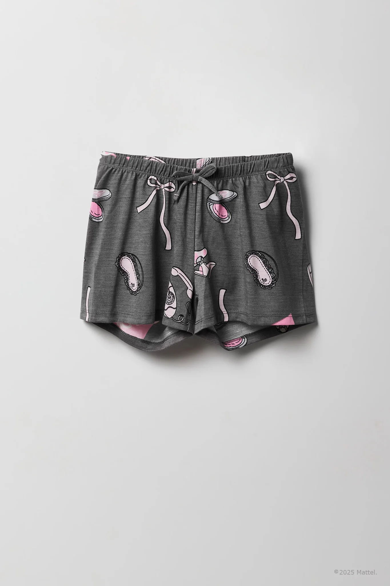 Barbie™ Girls Printed Button-Up Top & Short Pajama Set - Image 9