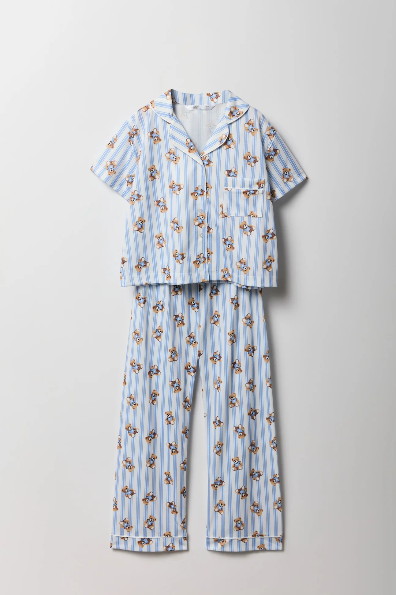 Girls Button-Up Top & Pant Pajama Set - Image 22