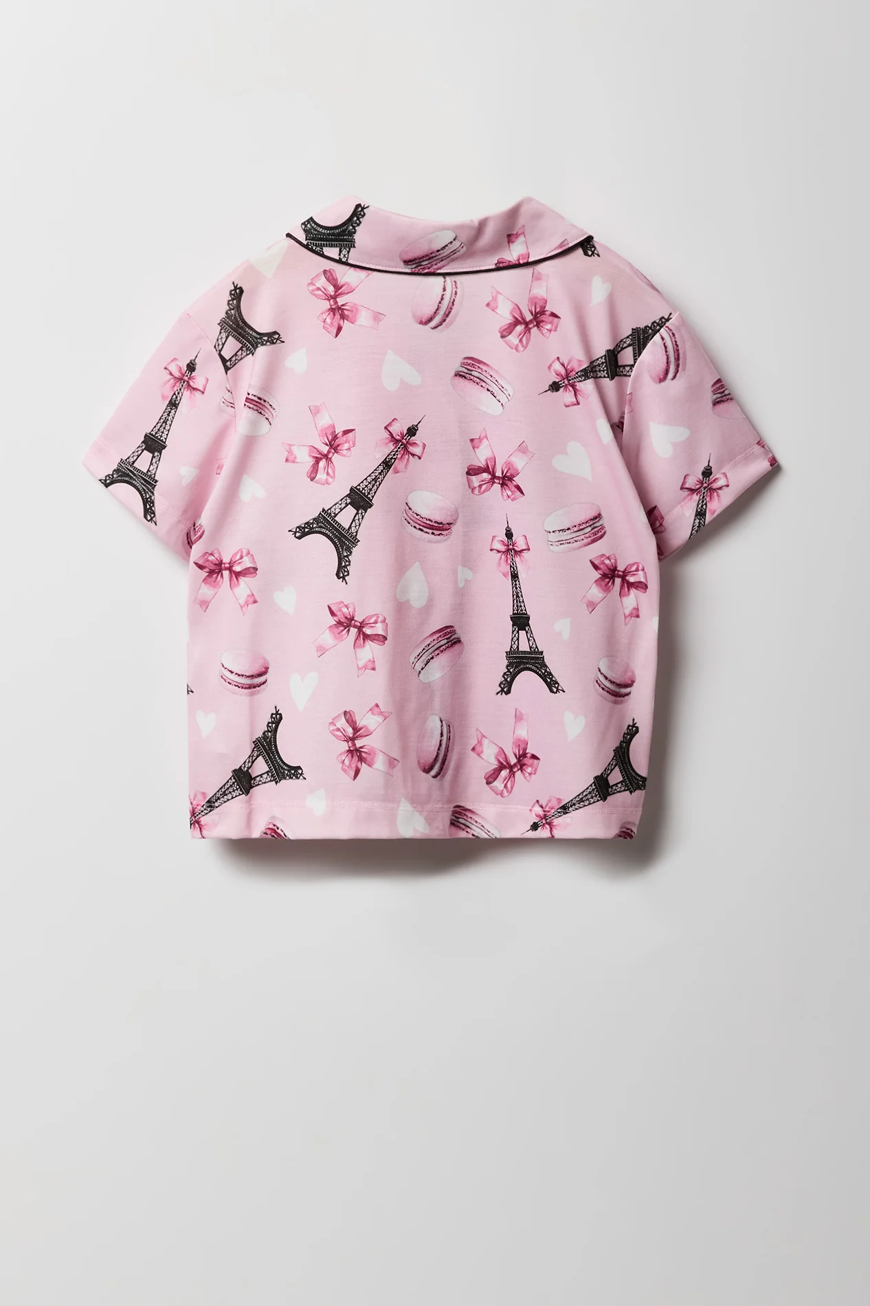 Girls Button-Up Top & Pant Pajama Set - Image 34