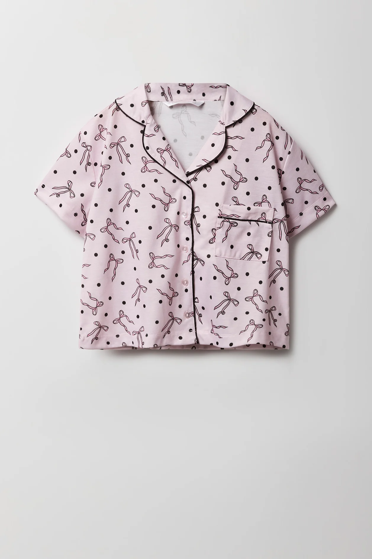 Girls Button-Up Top & Pant Pajama Set - Image 38