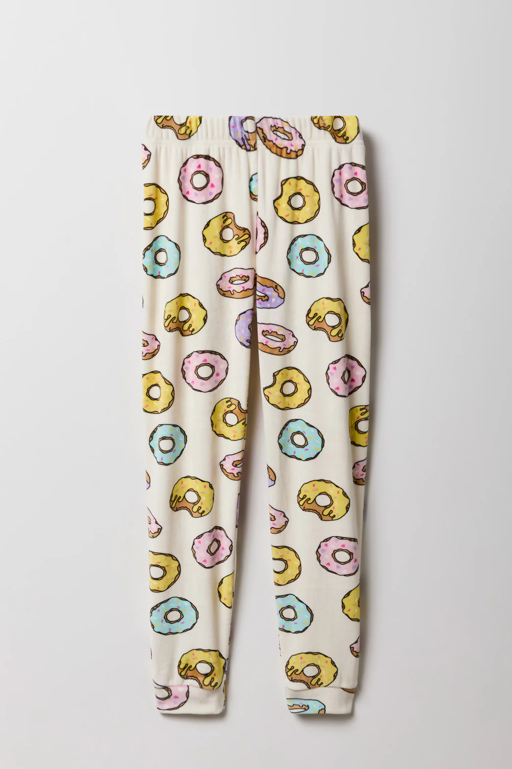 Girls Cute Graphic T-Shirt & Printed Velour Pajama Set - Image 14