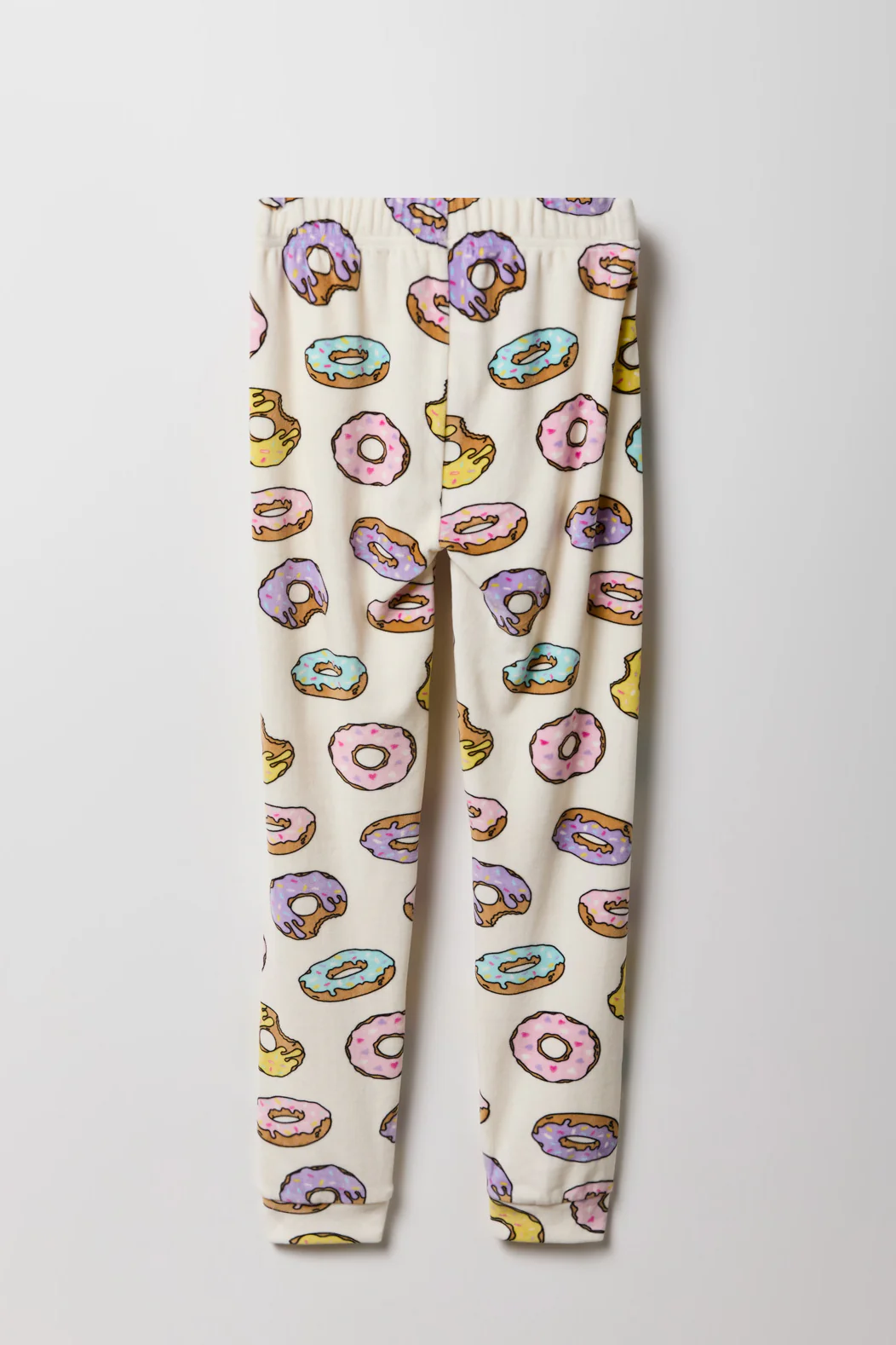 Girls Cute Graphic T-Shirt & Printed Velour Pajama Set - Image 15