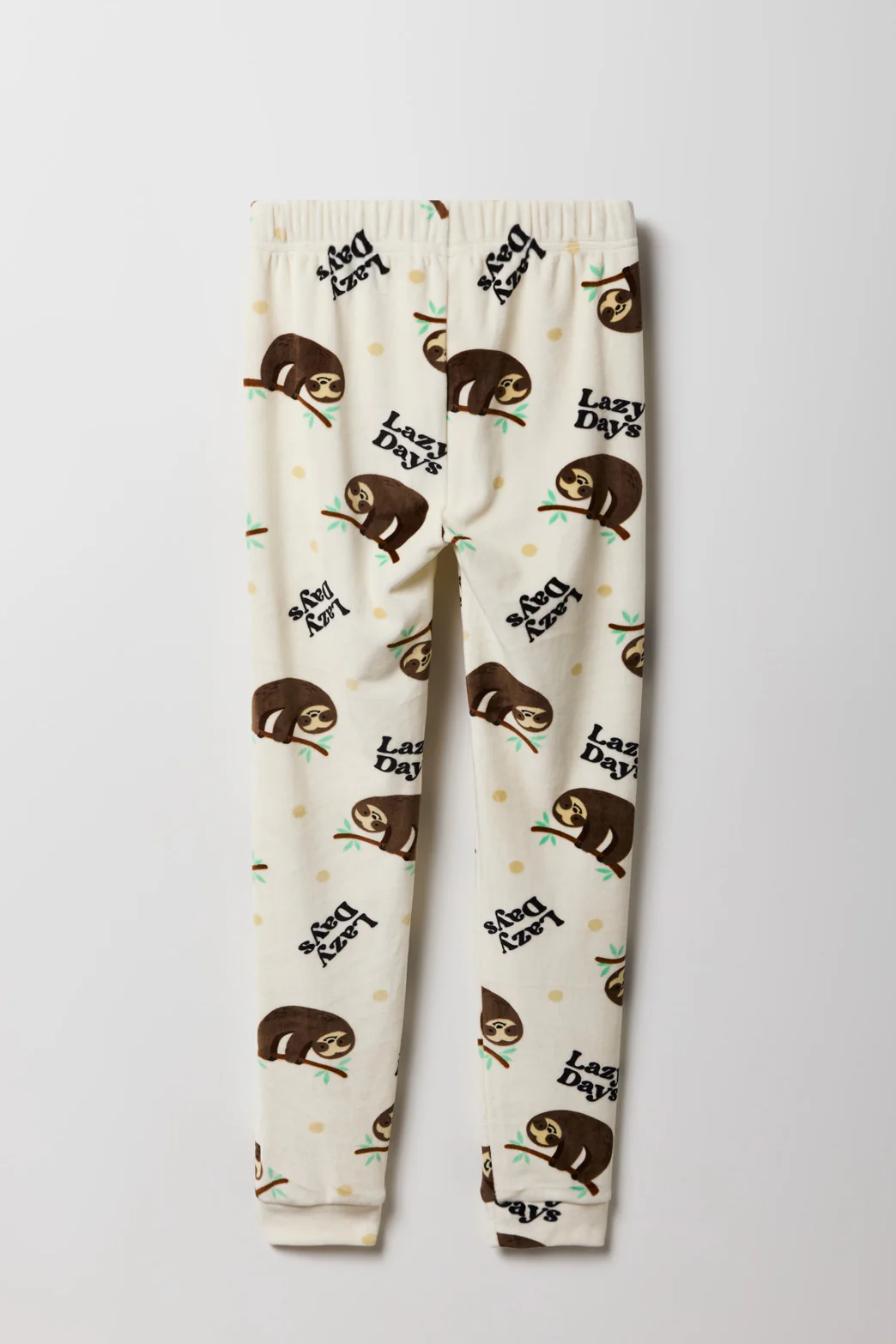 Girls Cute Graphic T-Shirt & Printed Velour Pajama Set - Image 20