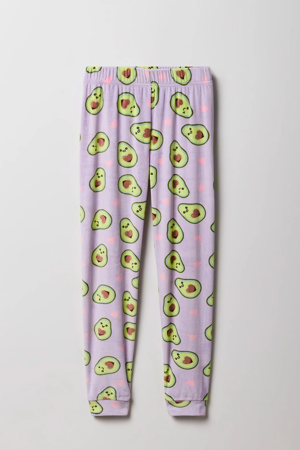 Girls Cute Graphic T-Shirt & Printed Velour Pajama Set - Image 24