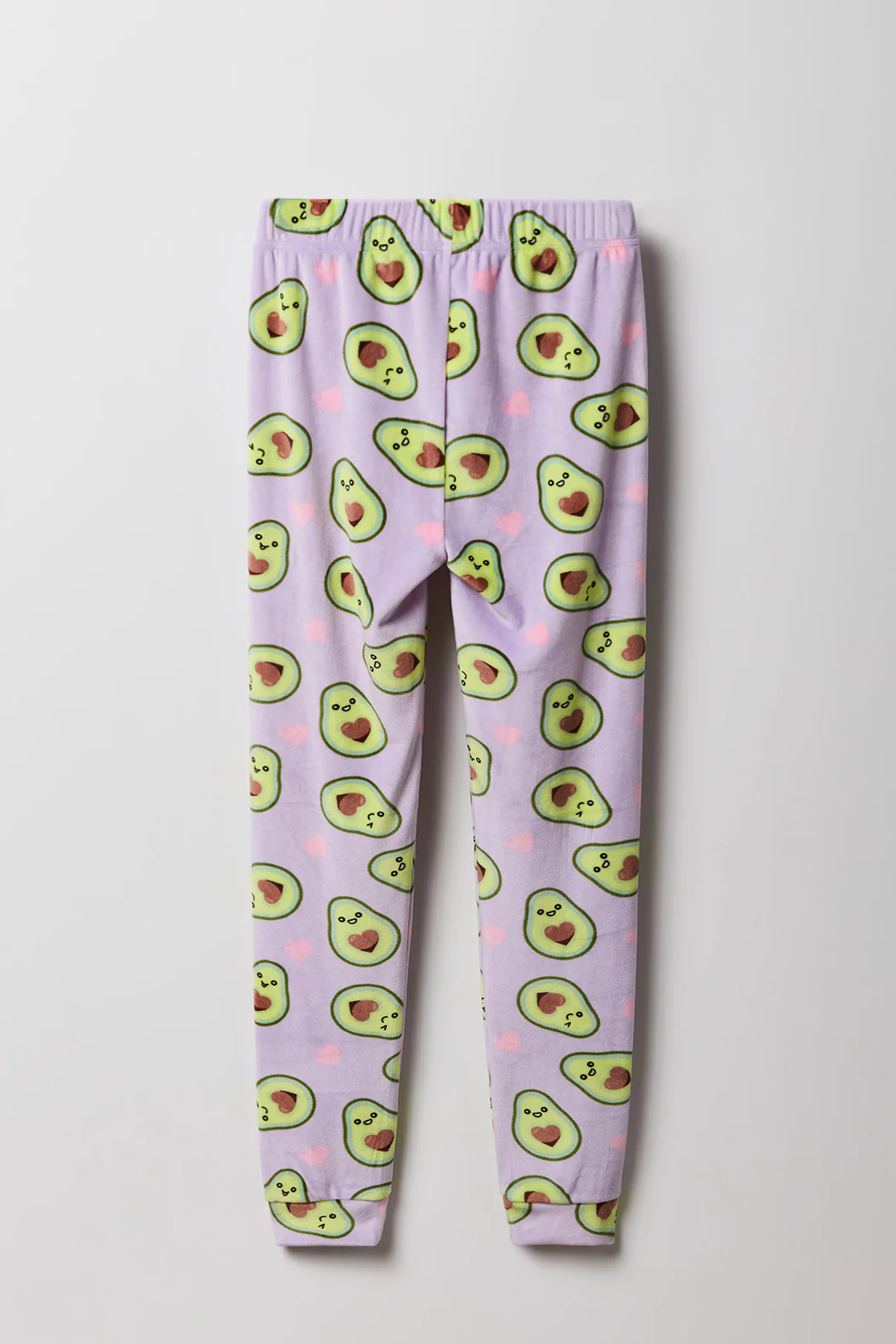 Girls Cute Graphic T-Shirt & Printed Velour Pajama Set - Image 25