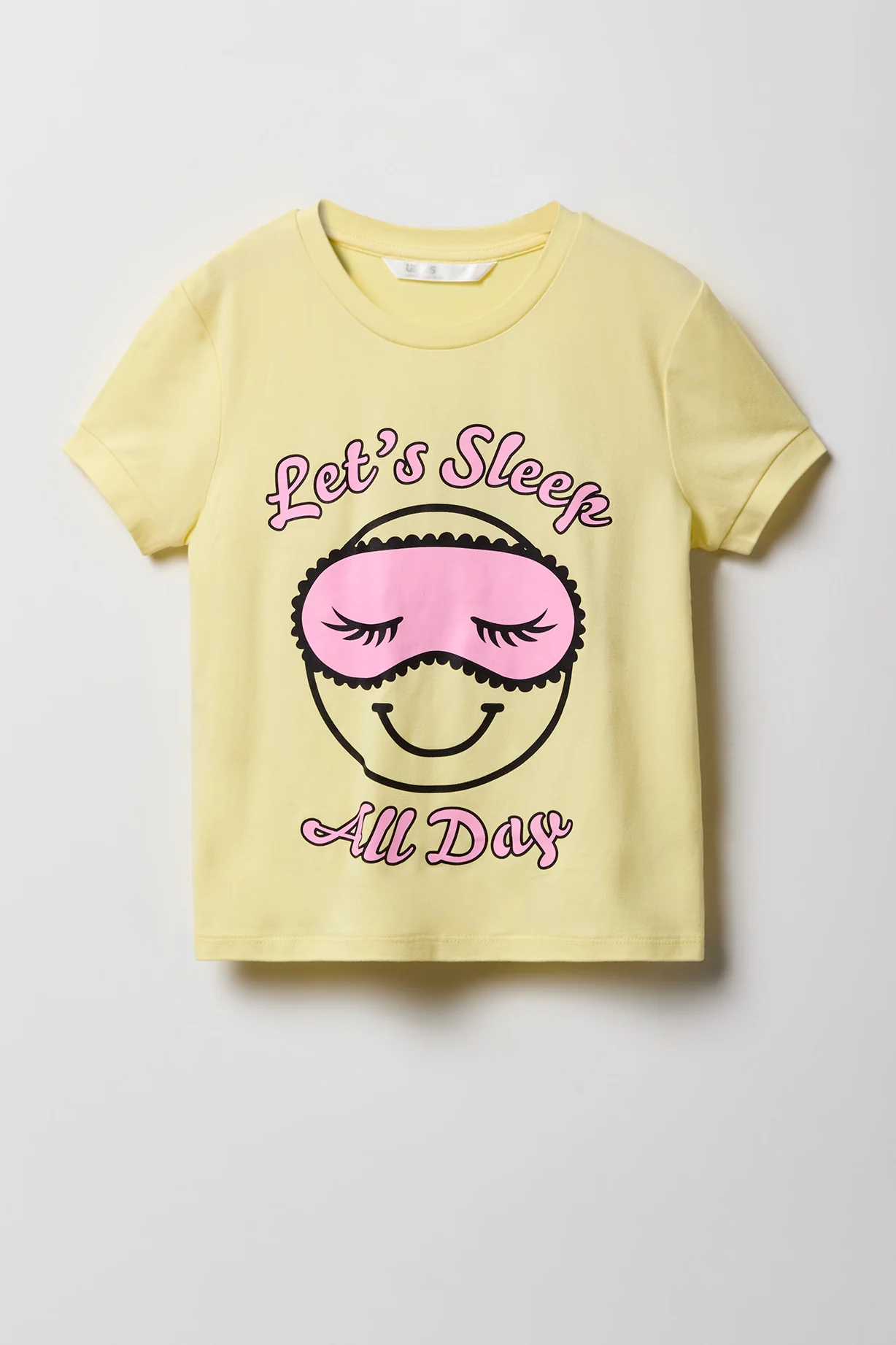 Girls Cute Graphic T-Shirt & Printed Velour Pajama Set - Image 27