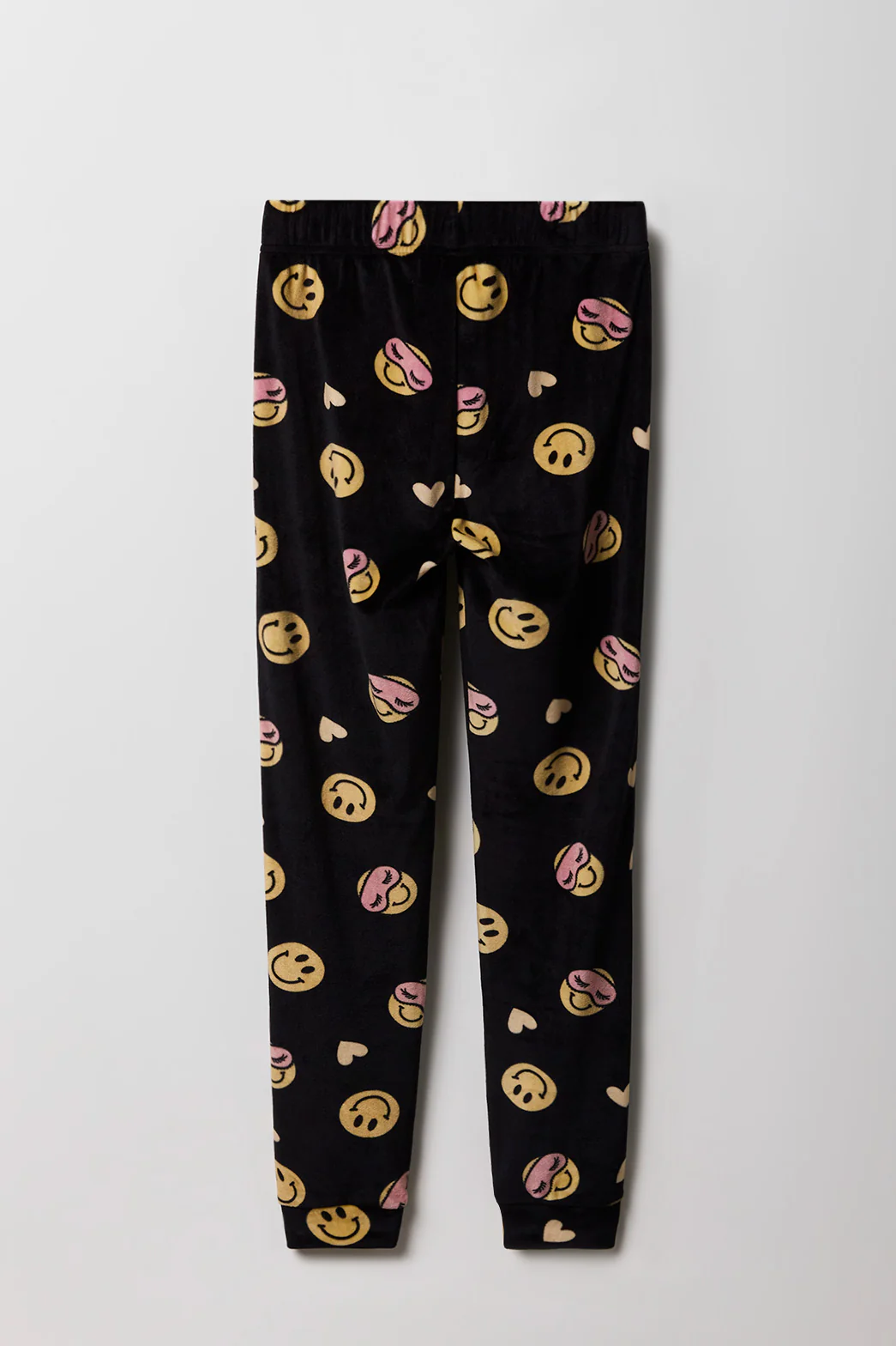 Girls Cute Graphic T-Shirt & Printed Velour Pajama Set - Image 30