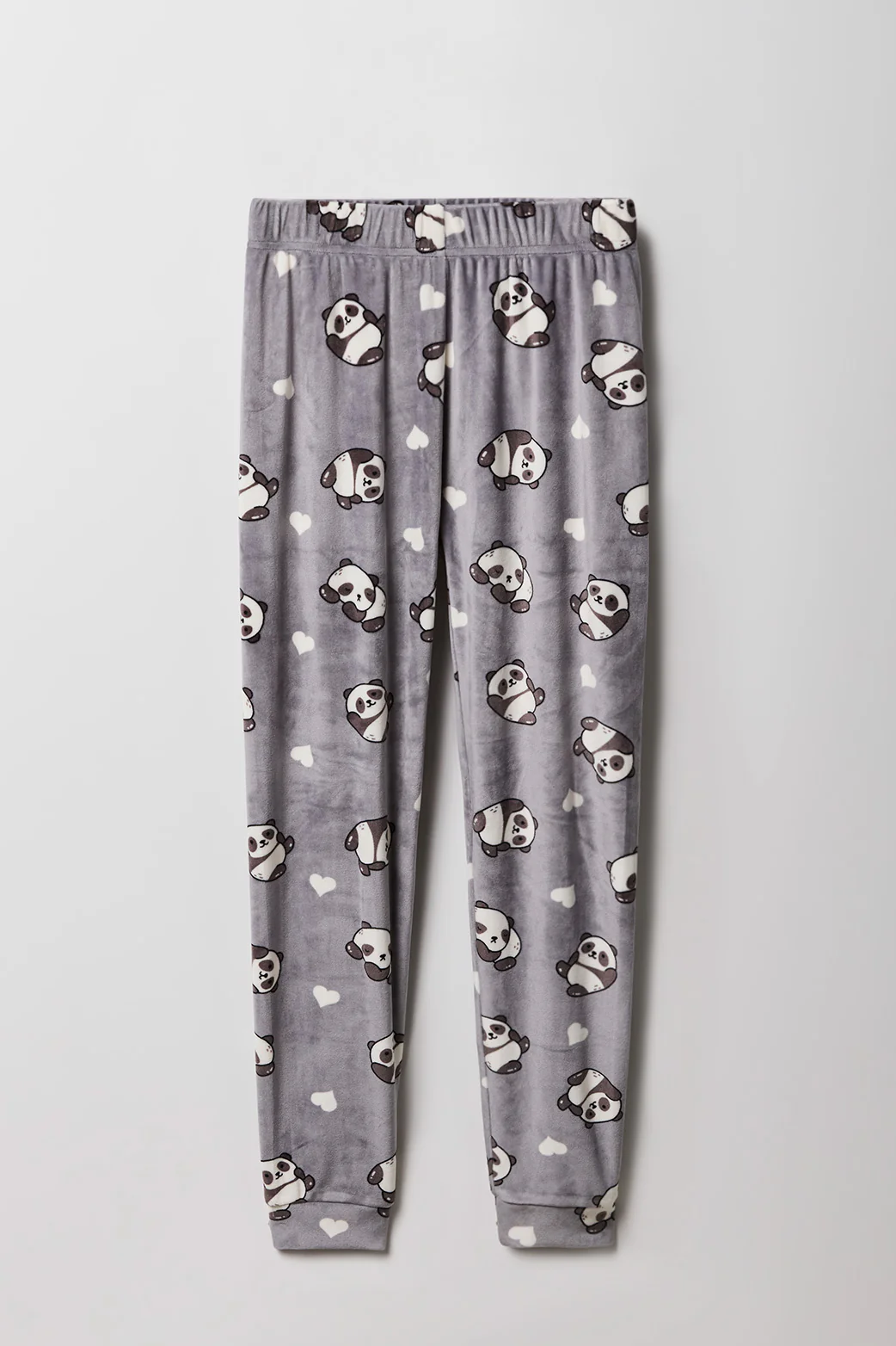 Girls Cute Graphic T-Shirt & Printed Velour Pajama Set - Image 34