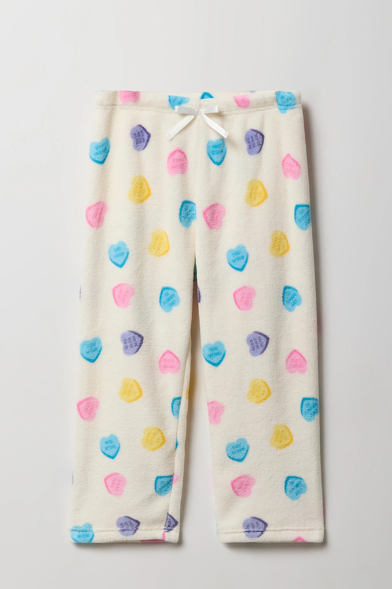 Girls Graphic T-Shirt & Plush Pant Pajama Set - Image 19