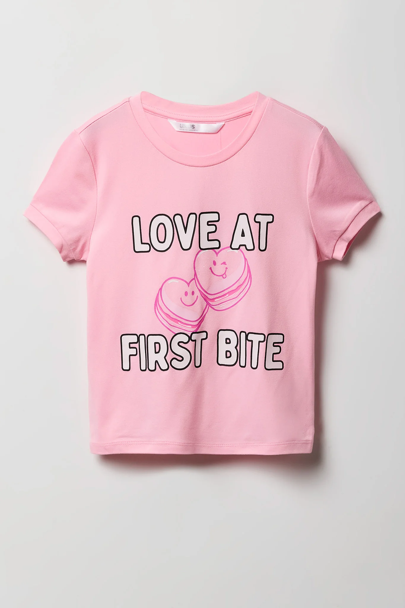Girls Graphic T-Shirt & Plush Pant Pajama Set - Image 2
