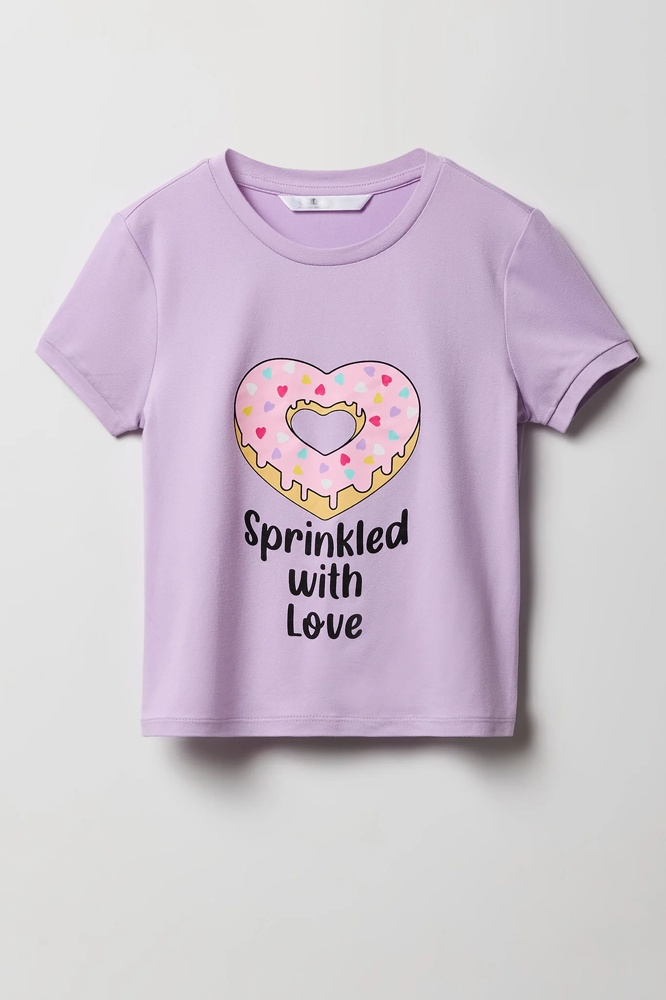 Girls Graphic T-Shirt & Plush Pant Pajama Set - Image 22
