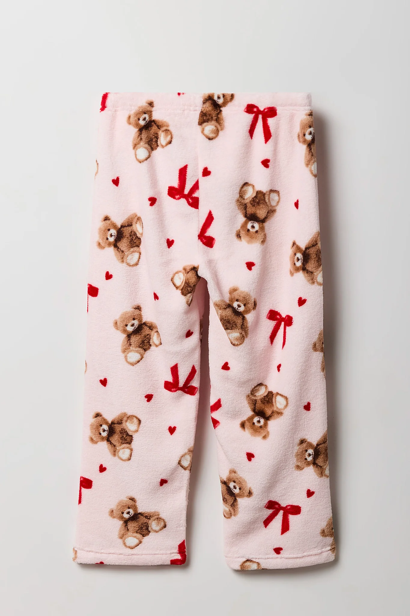 Girls Graphic T-Shirt & Plush Pant Pajama Set - Image 30
