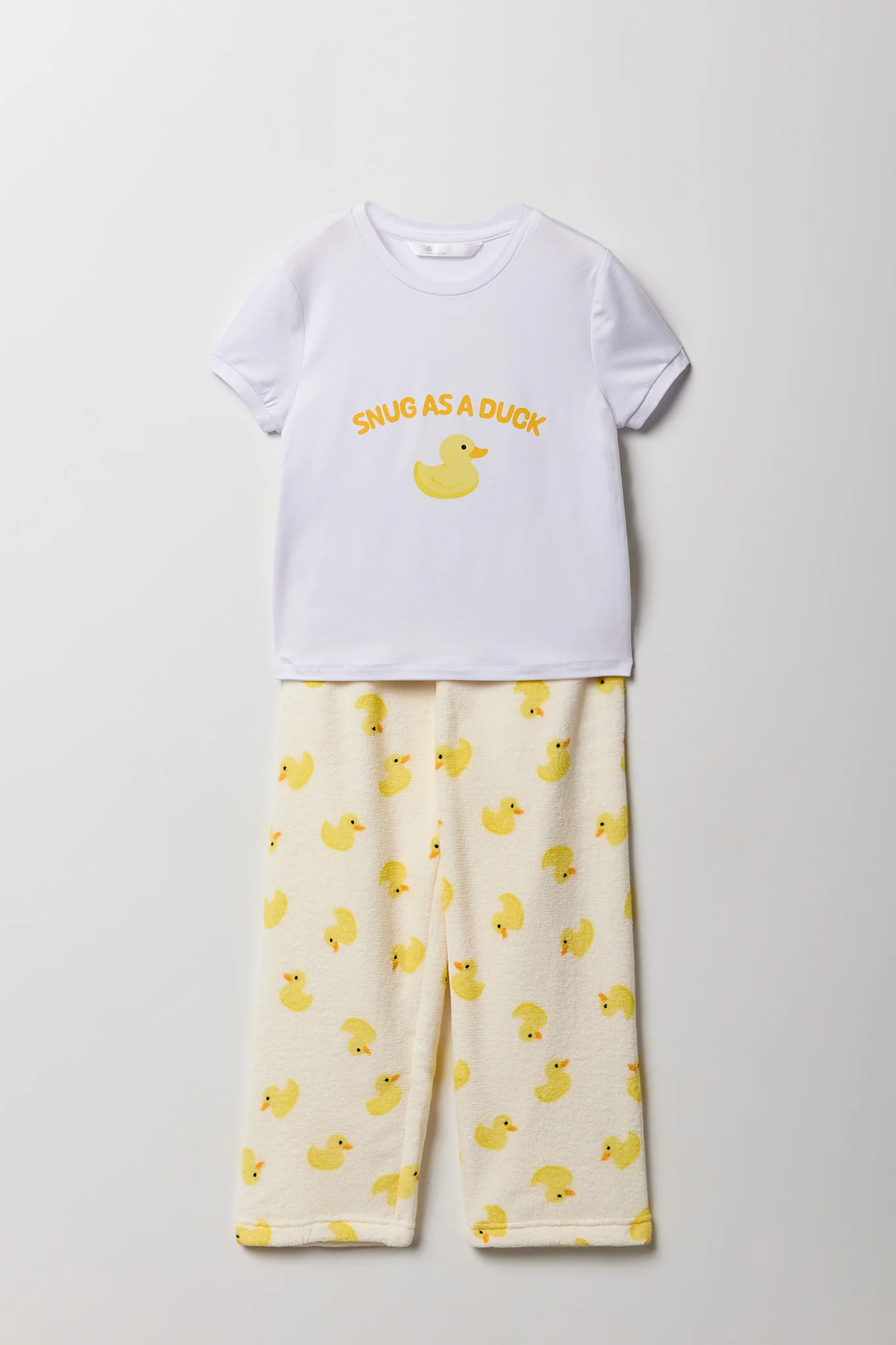 Girls Graphic T-Shirt & Plush Pant Pajama Set - Image 31