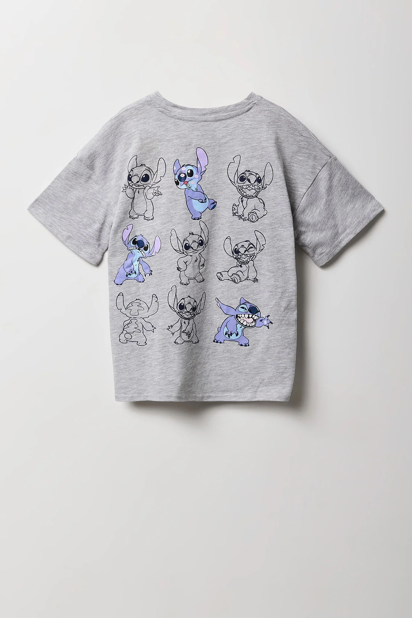 Girls Luxe Heavy Cotton Stitch Graphic Oversized T-Shirt
