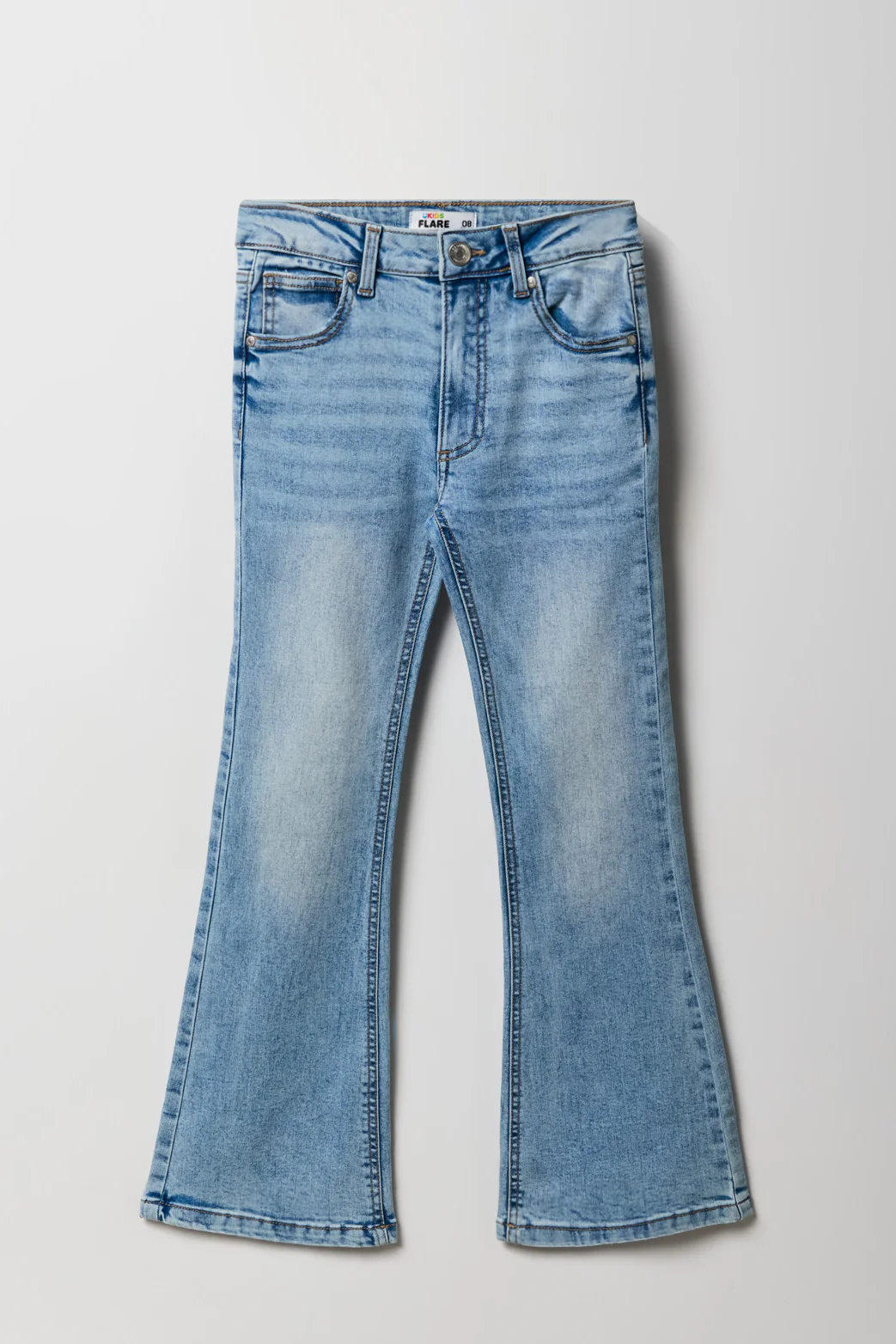 Girls Mid Rise Flare Jean - Image 3