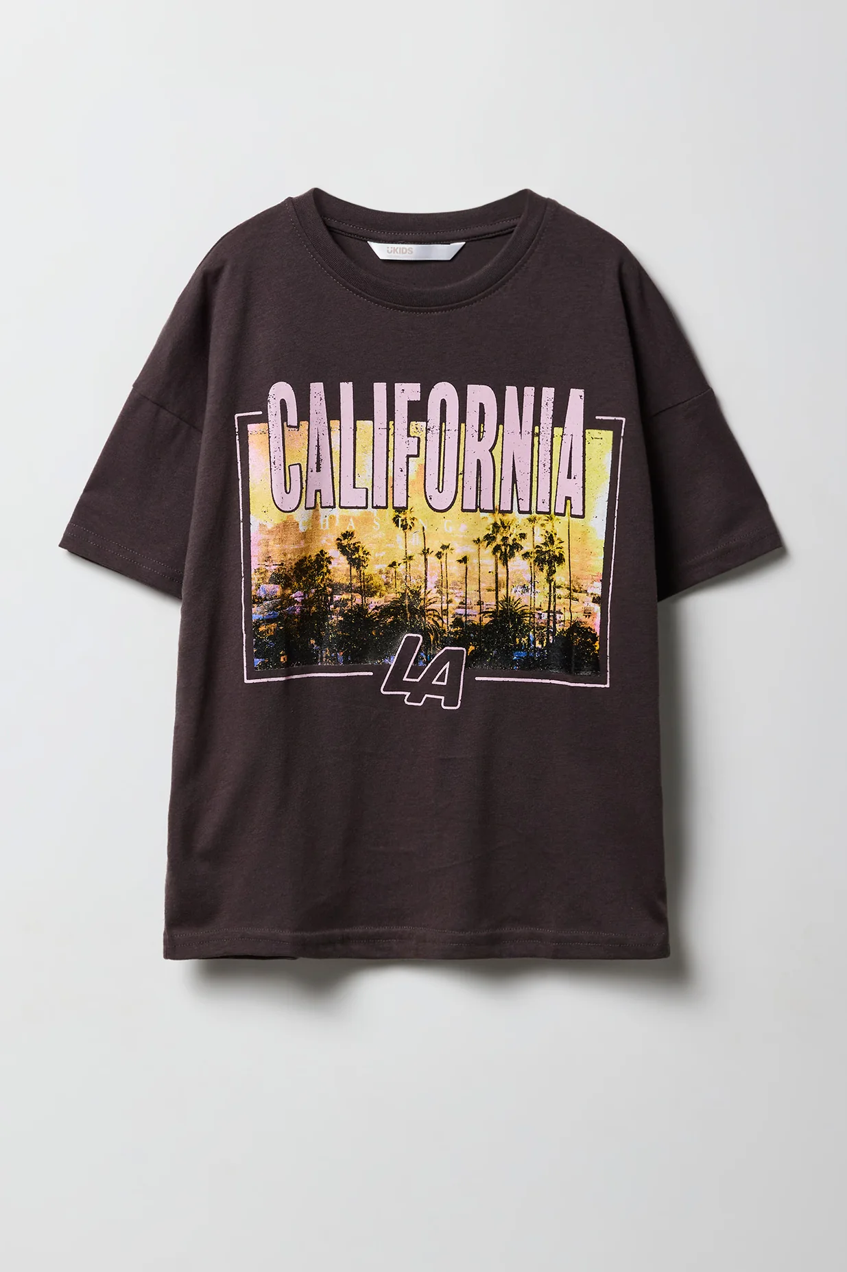 Kids Luxe Heavy Cotton Destination Graphic Oversized T-Shirt - Image 3
