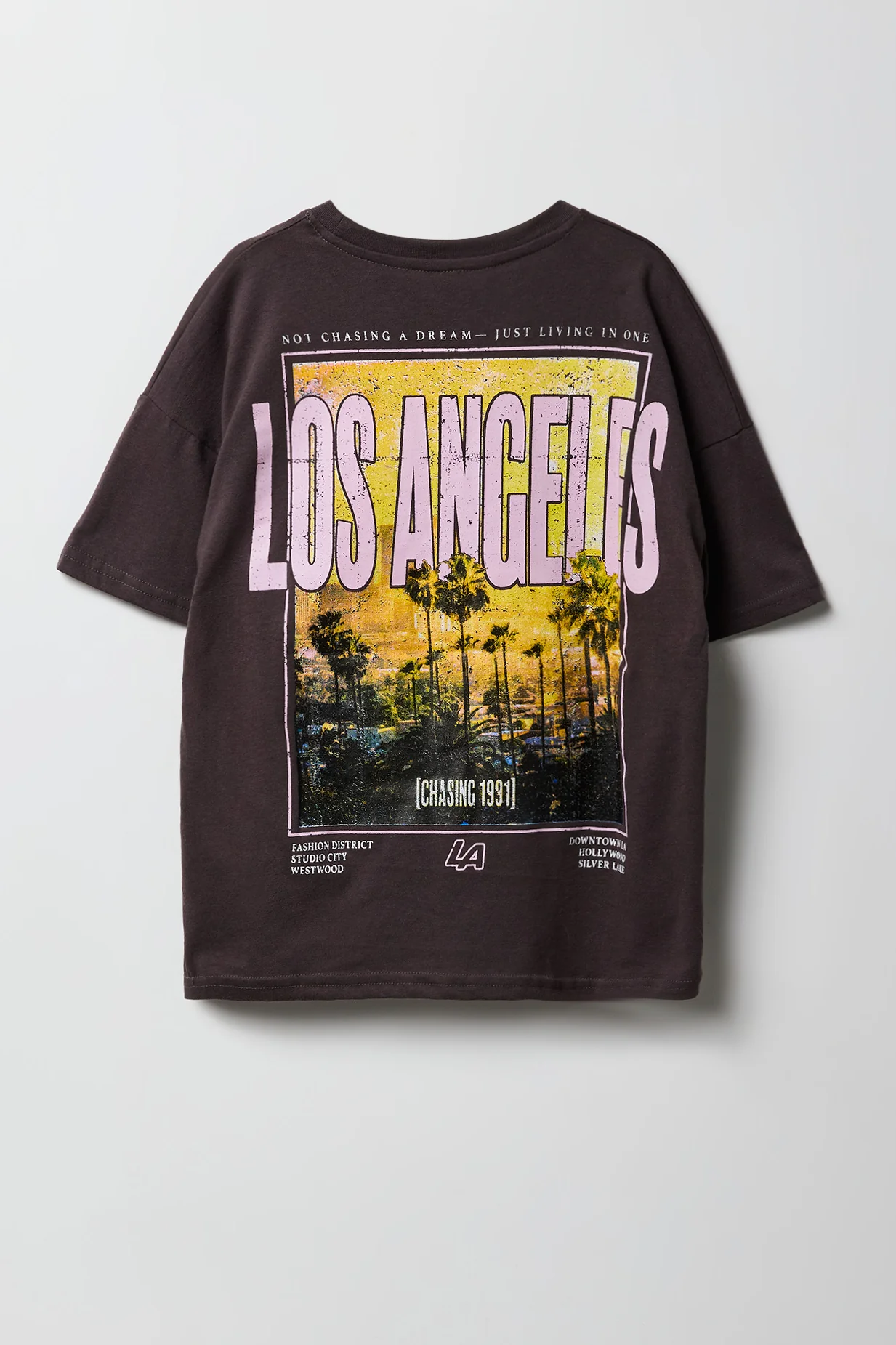 Kids Luxe Heavy Cotton Destination Graphic Oversized T-Shirt - Image 4