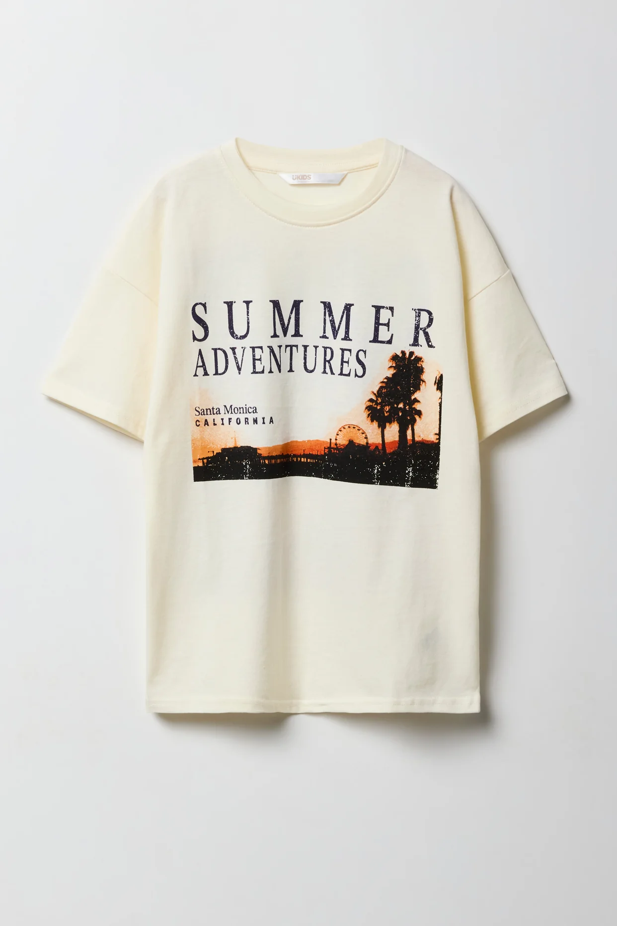 Kids Luxe Heavy Cotton Destination Graphic Oversized T-Shirt - Image 7