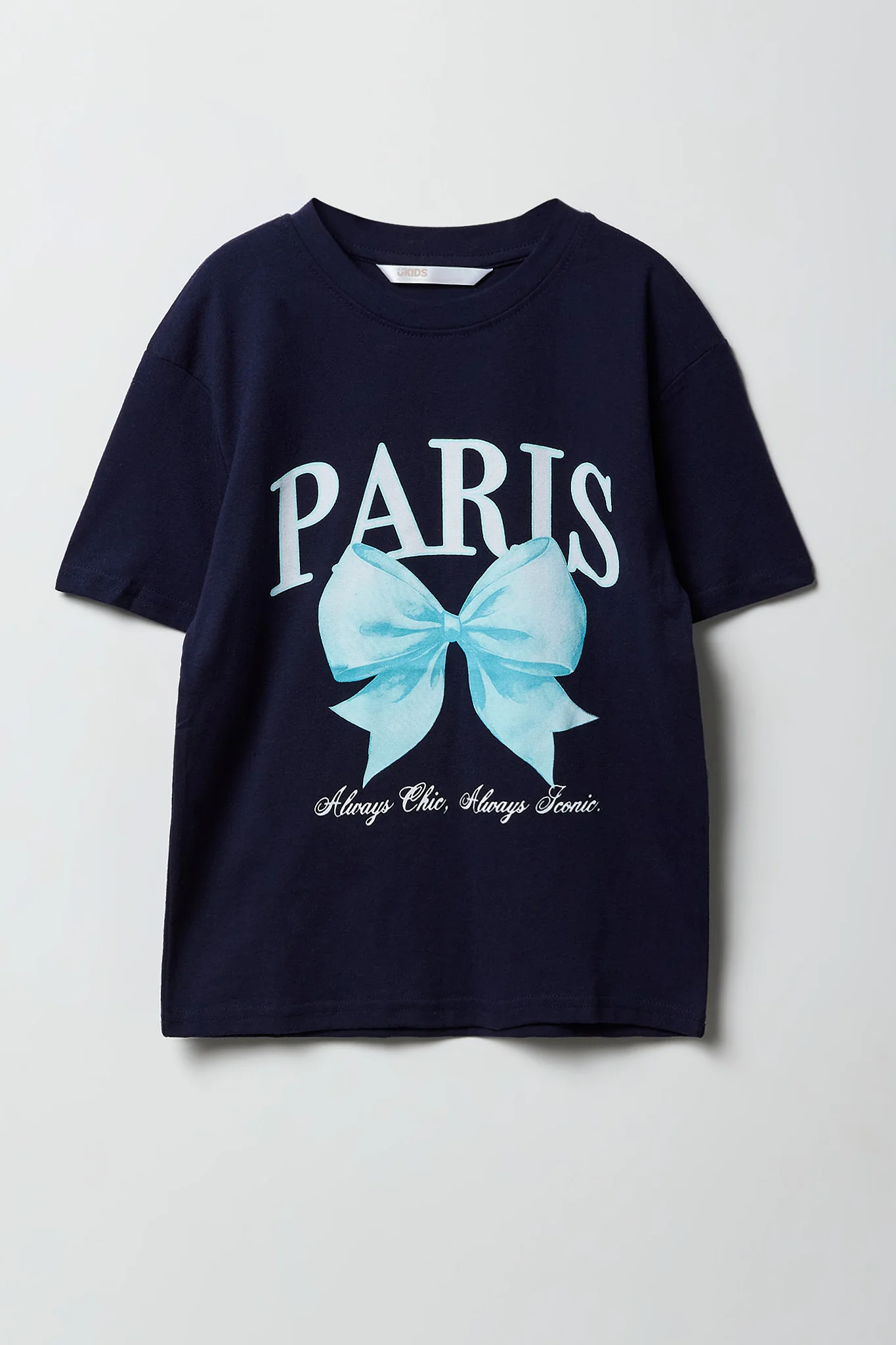 Girls Luxe Heavy Cotton Paris Graphic T-Shirt