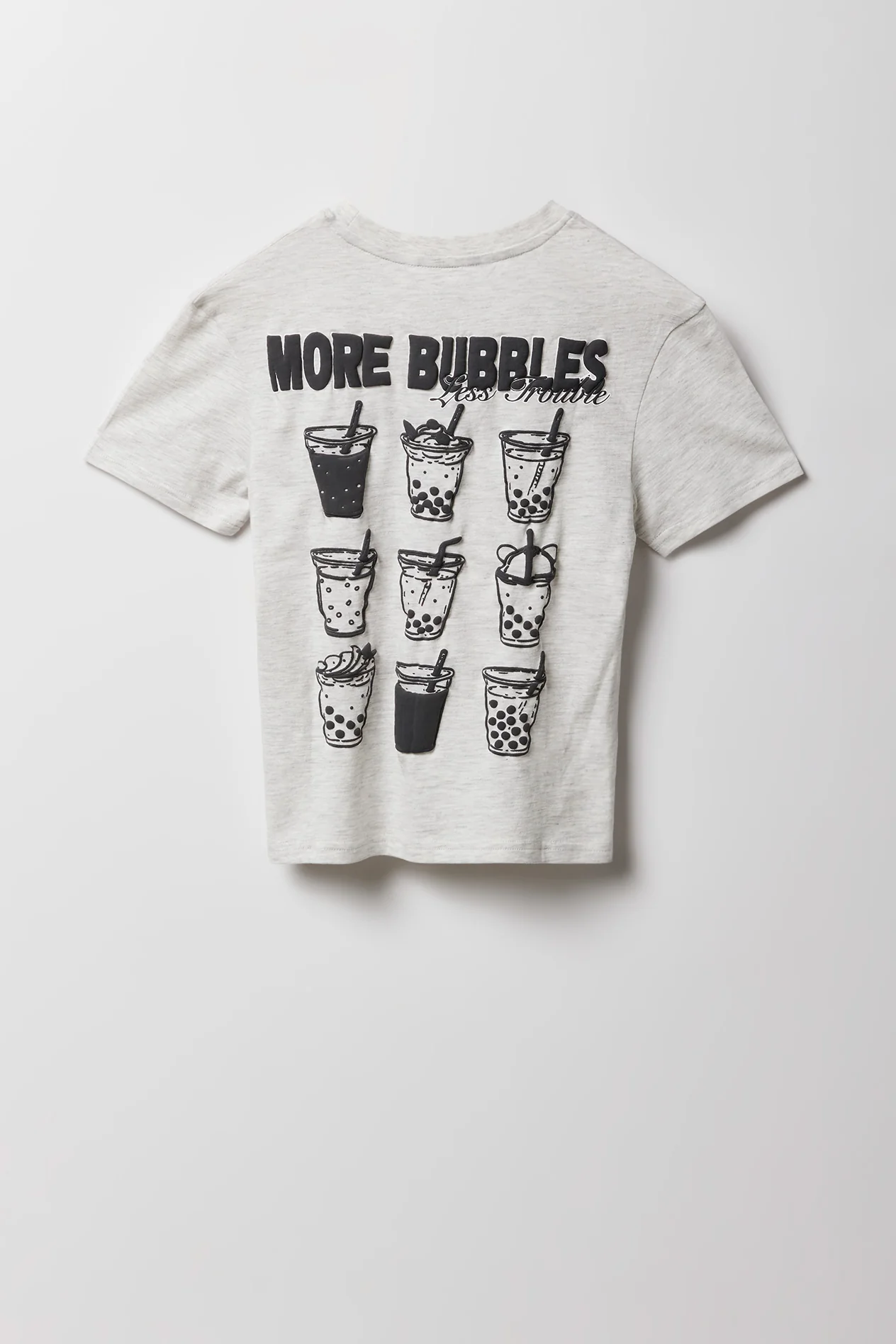 Girls Luxe Heavy Cotton Puff Print T-Shirt