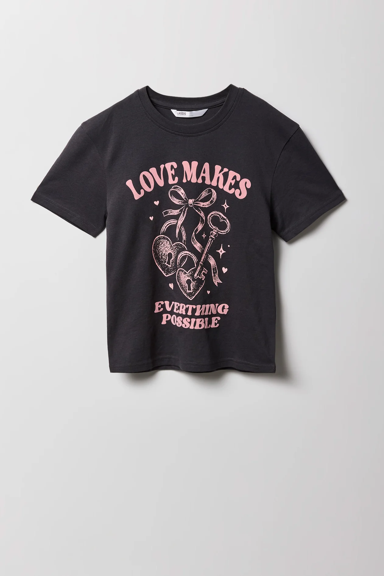 Girls Luxe Heavy Cotton Puff Print T-Shirt - Image 4