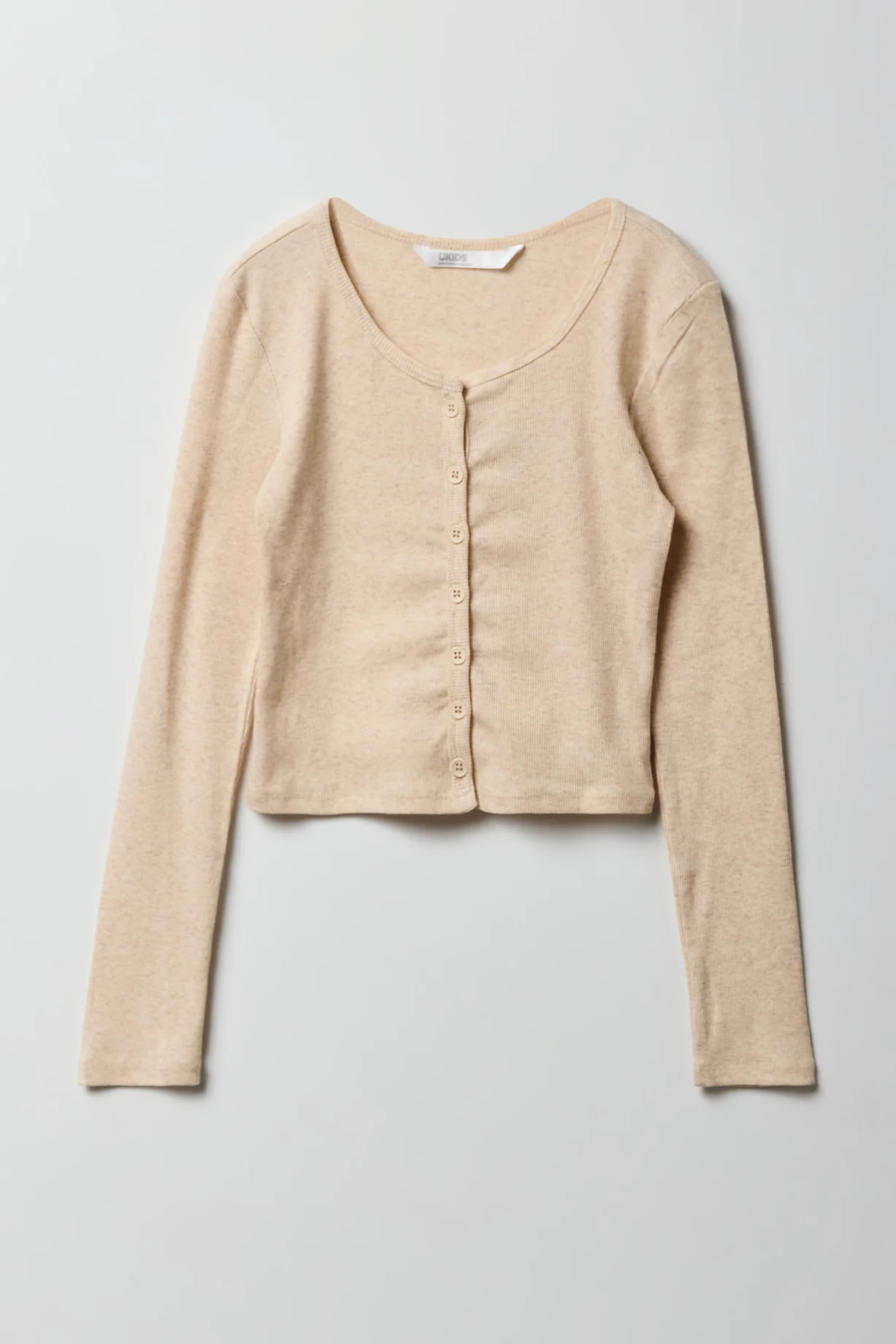Girls Ribbed Button-Up Cardigan - Image 7
