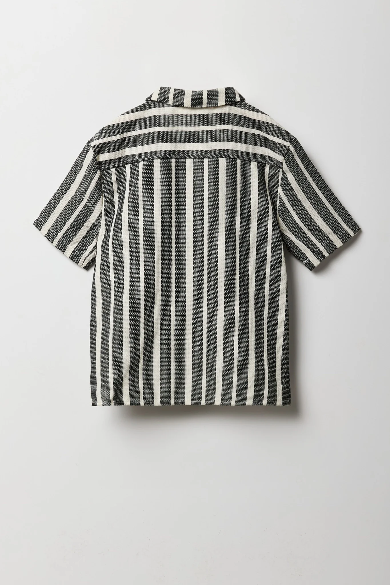 Boys Textured Striped Button-Up Top - Image 4