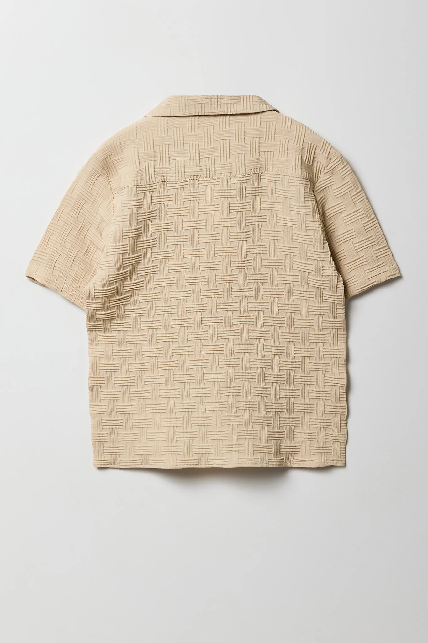 Boys Basket Weave Button-Up Top - Image 2