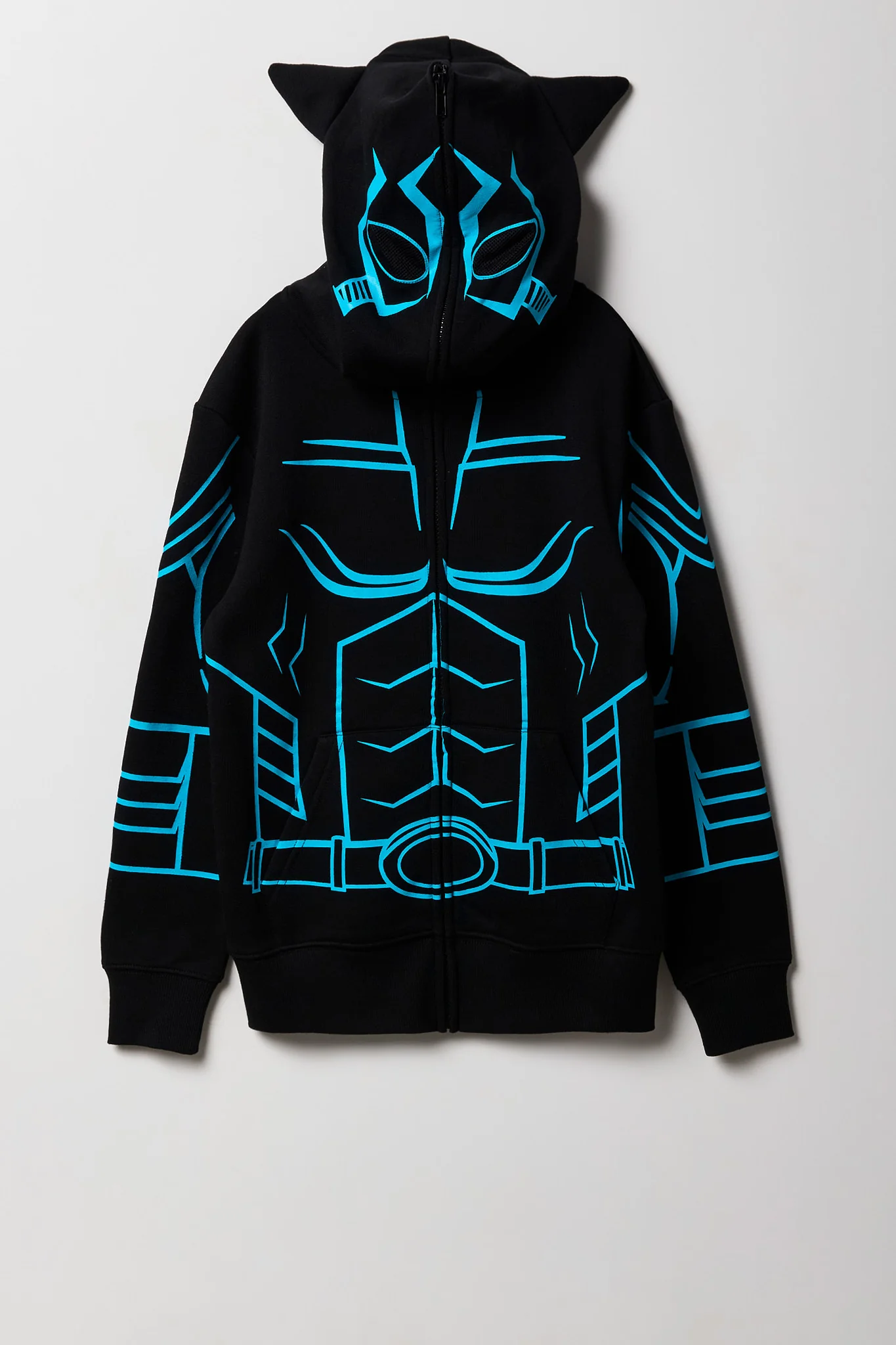 Kids Superhero Full Zip Fleece Hoodie