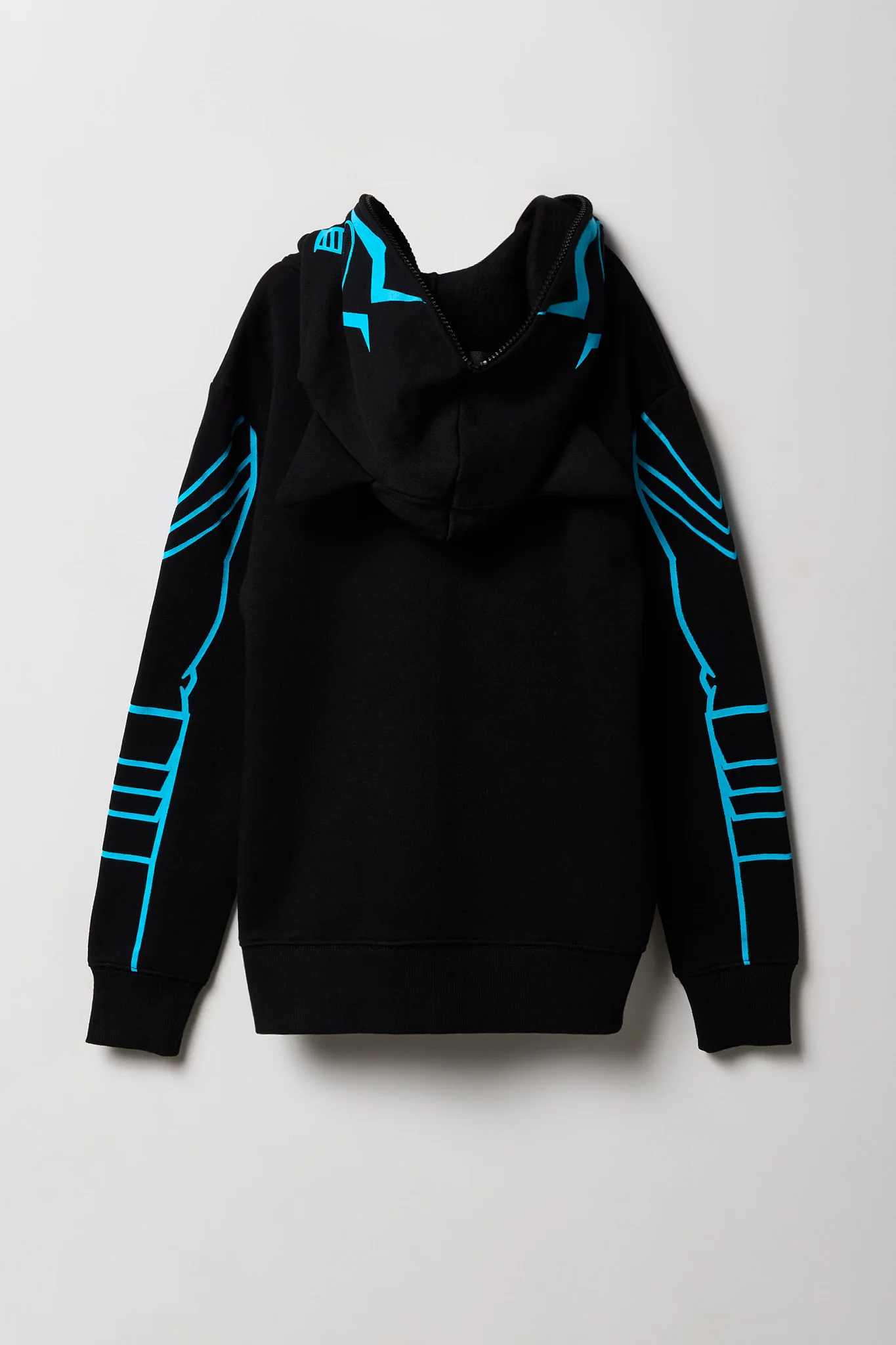 Kids Superhero Full Zip Fleece Hoodie - Image 3