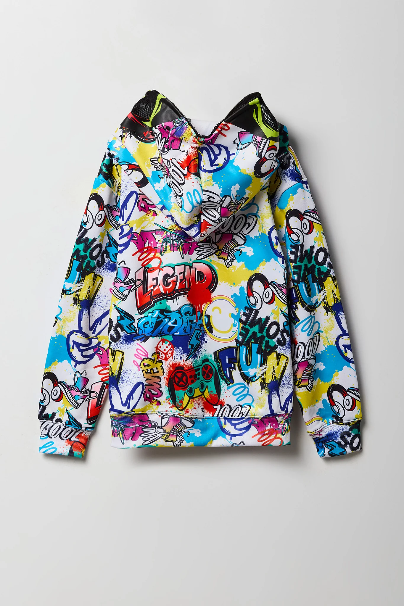 Boys Graffiti Full-Zip Peeper Hoodie - Image 3