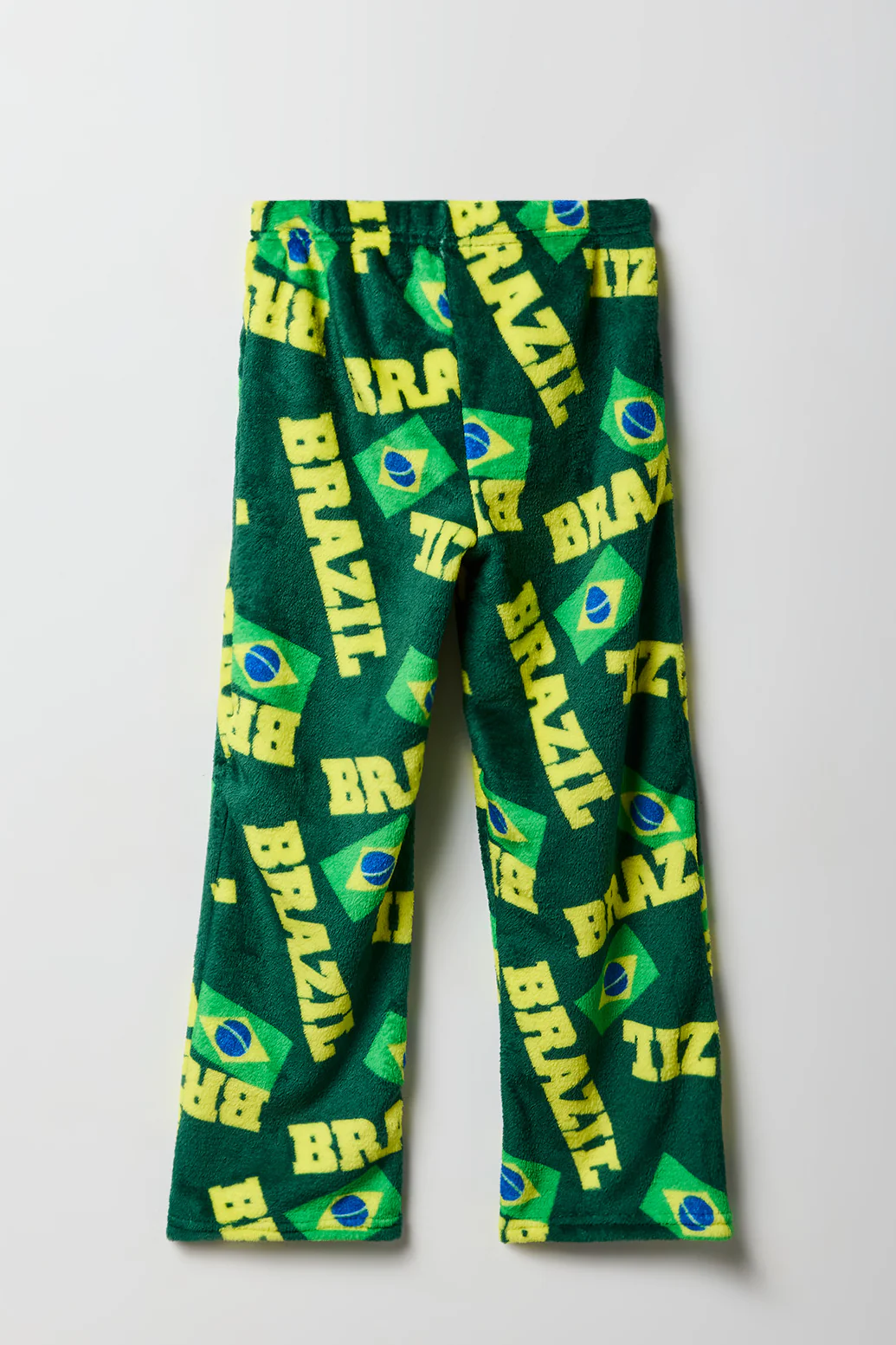 Kids Brazil Print Plush Pajama Pant - Image 2