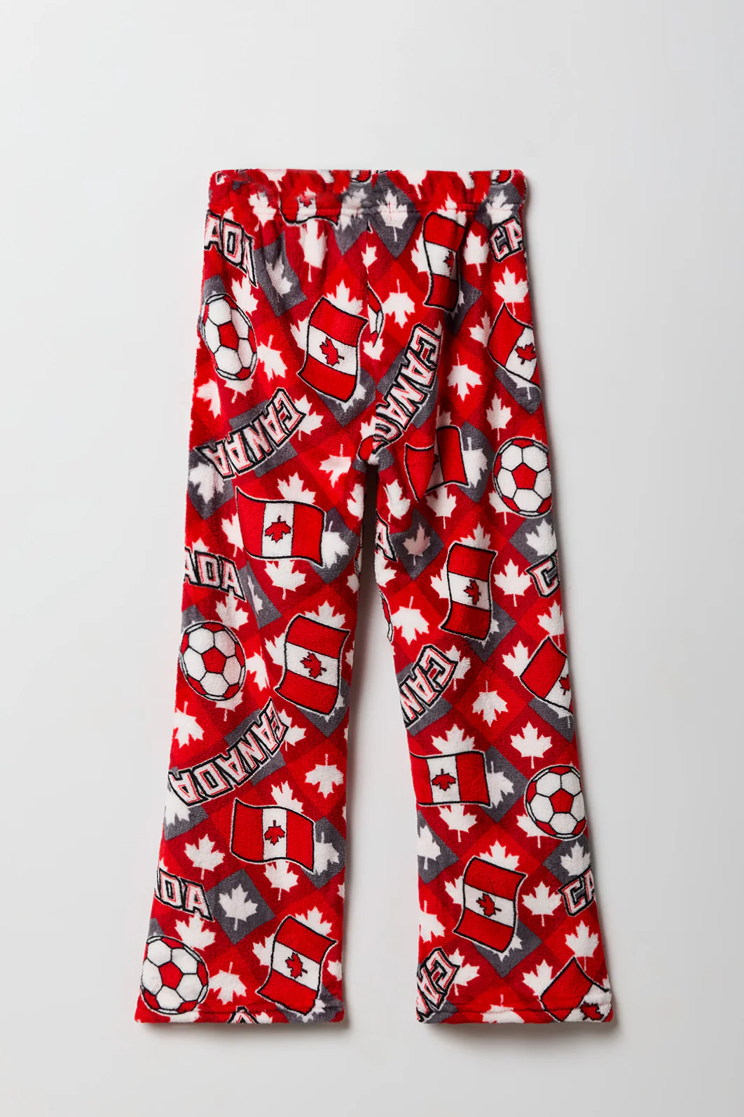 Kids Canada Print Plush Pajama Pant - Image 2