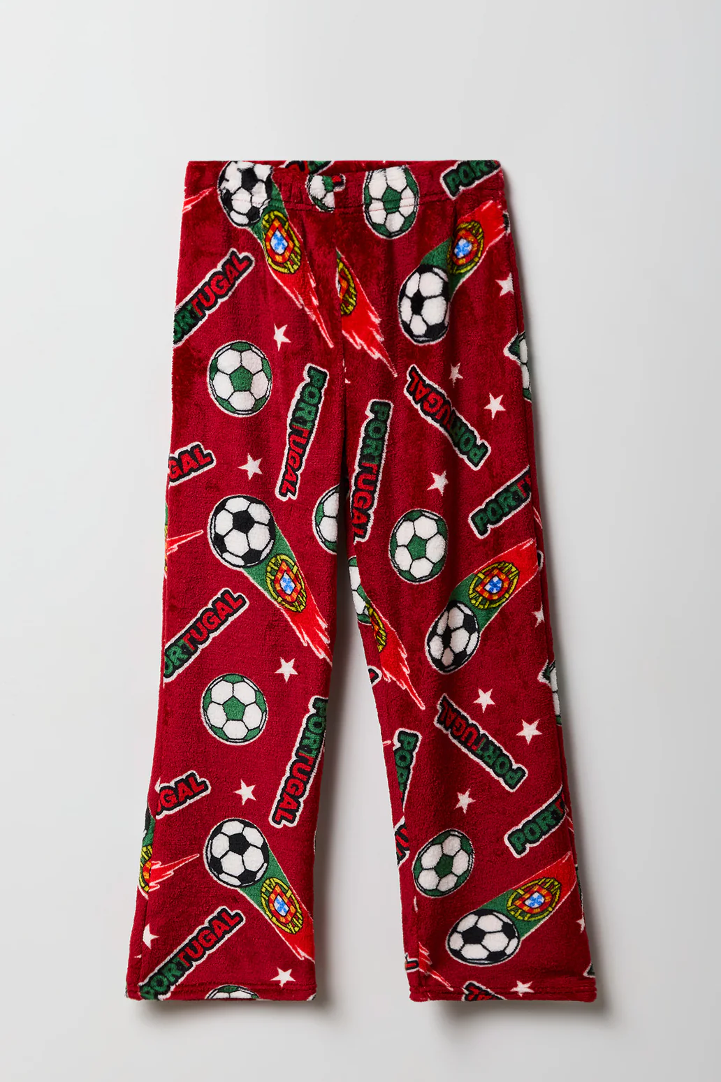Kids Portugal Print Plush Pajama Pant
