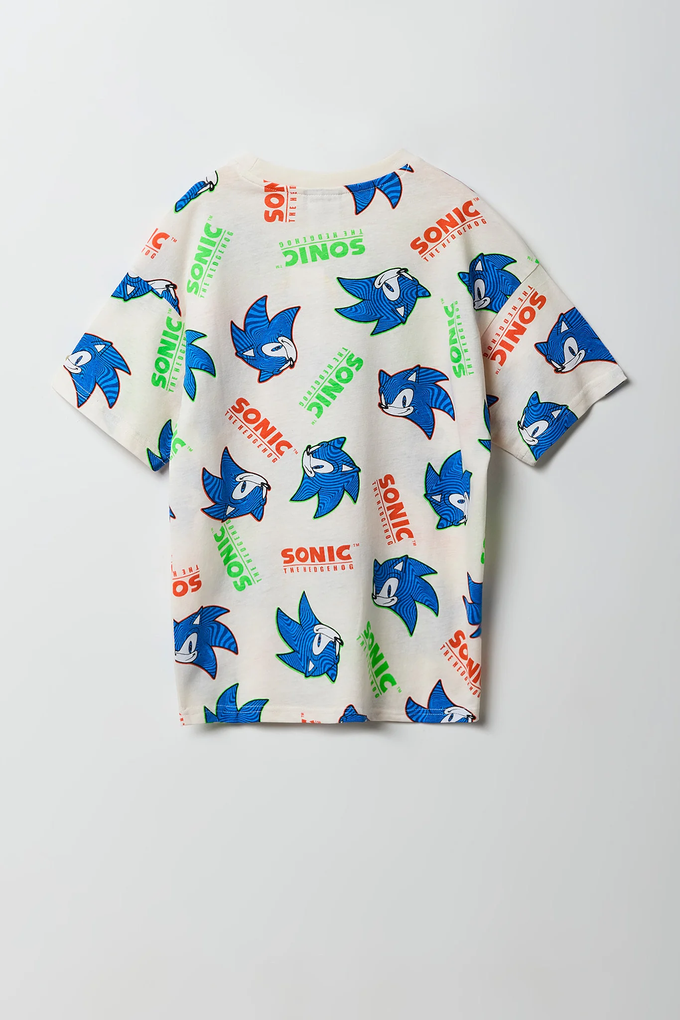 Kids Luxe Heavy Cotton Sonic Printed T-Shirt - Image 2