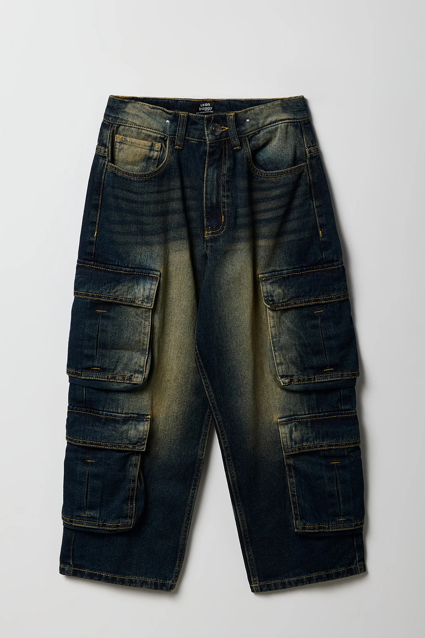 Boys 4-Pocket Baggy Cargo Jean - Image 2