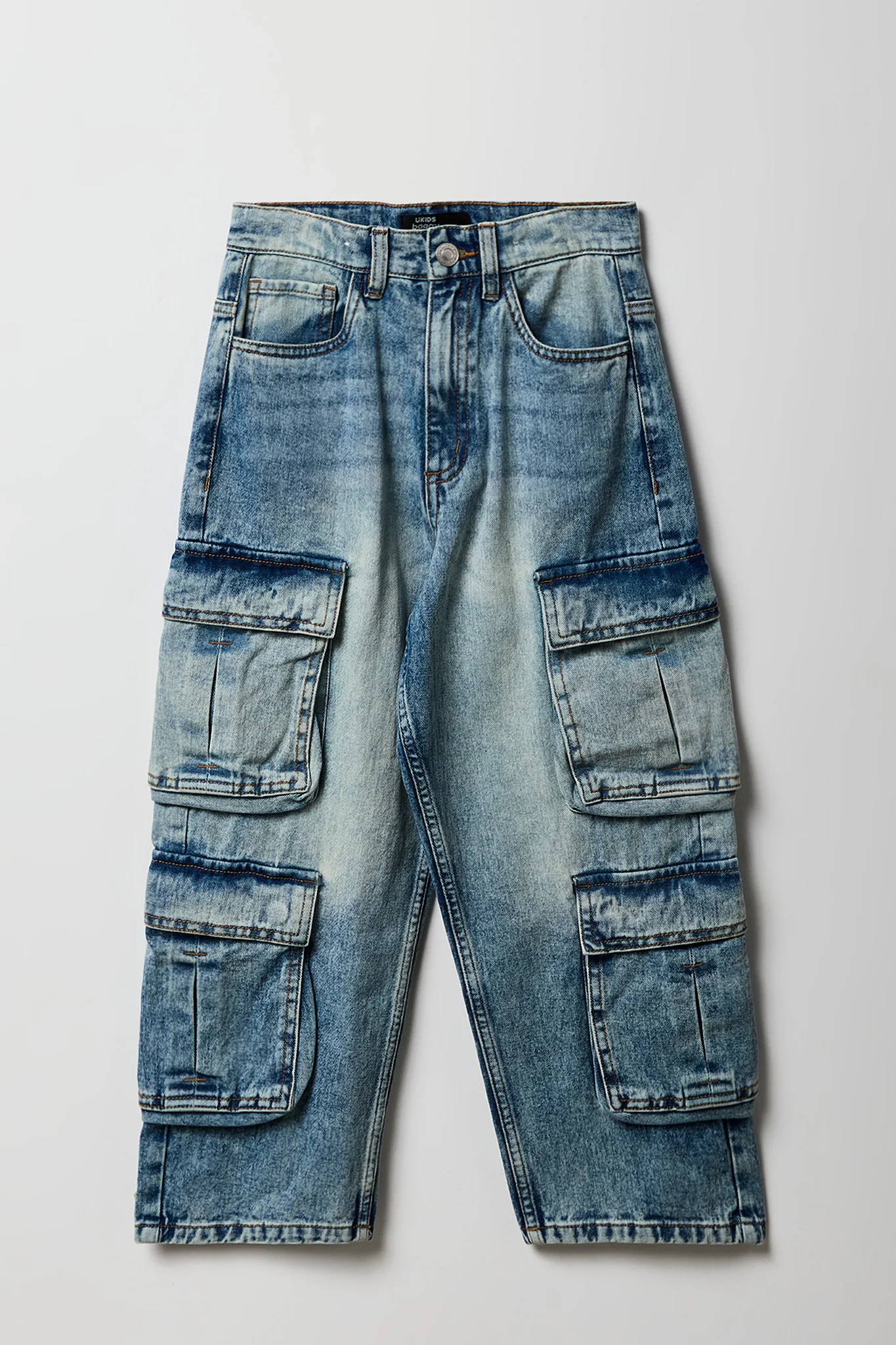 Boys 4-Pocket Baggy Cargo Jean - Image 4