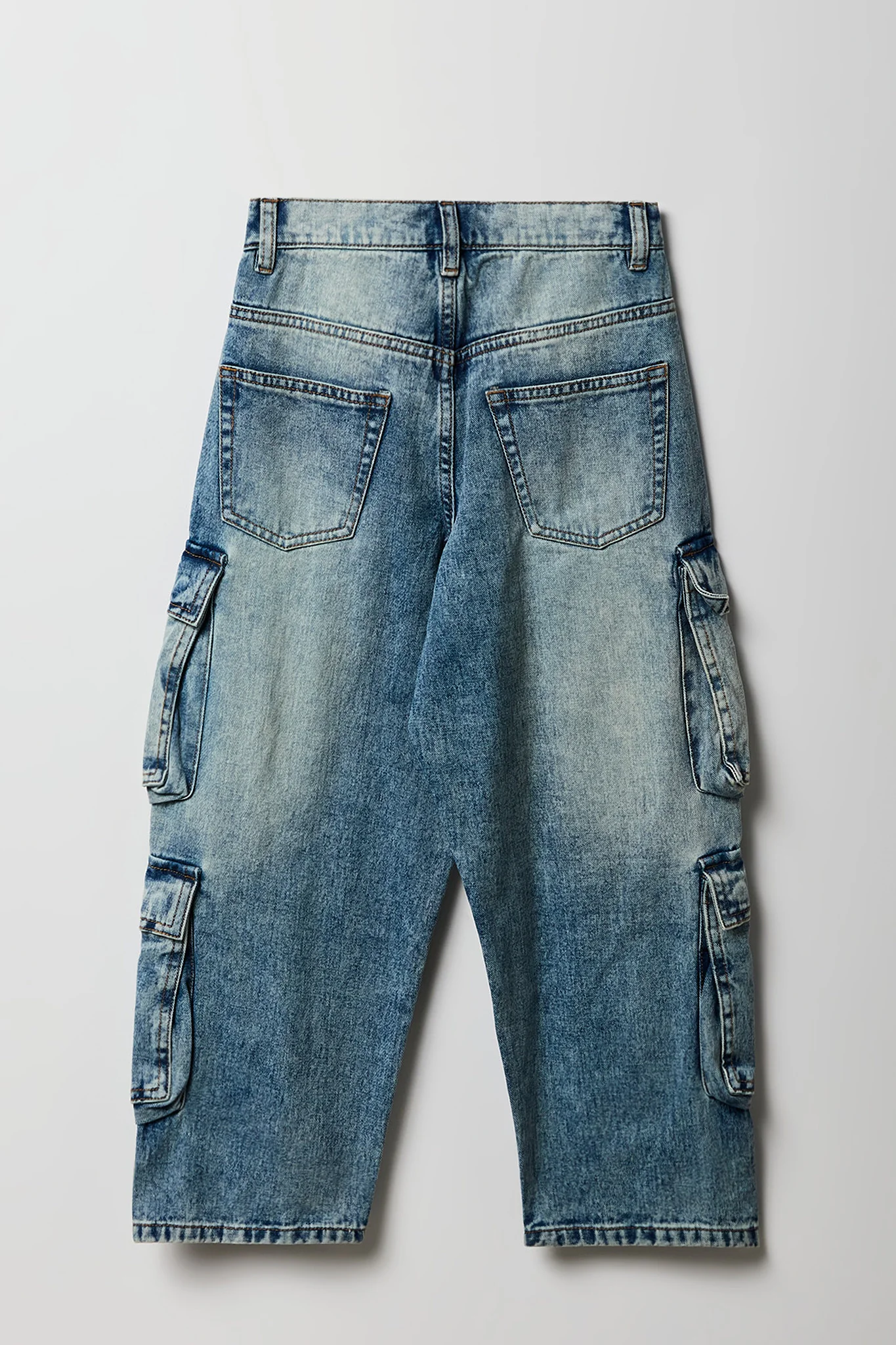 Boys 4-Pocket Baggy Cargo Jean - Image 5