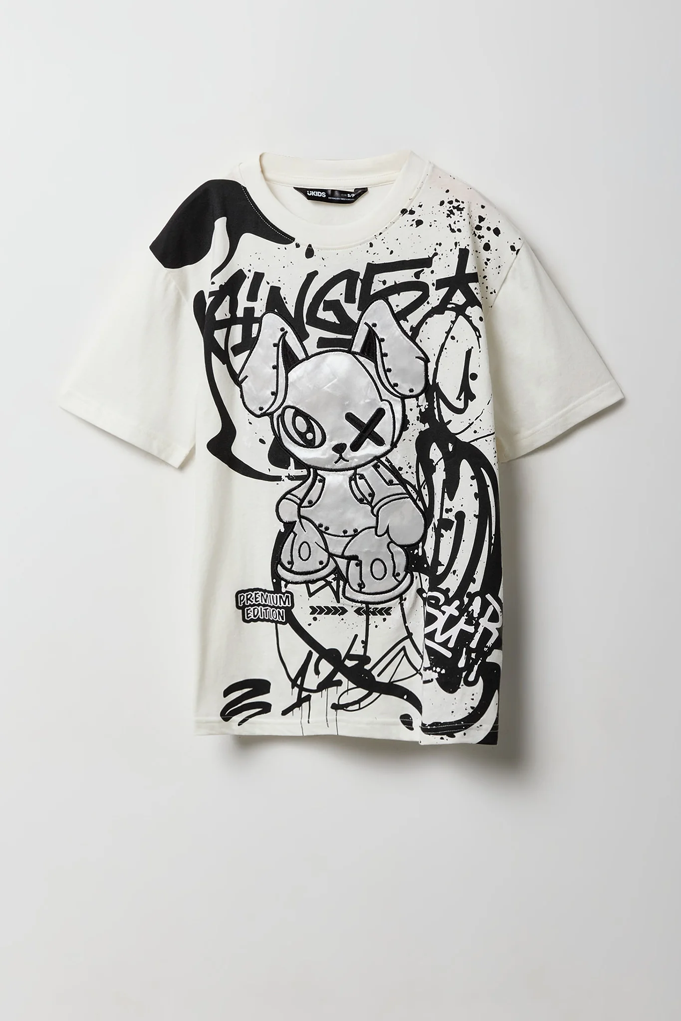 Boys Robot Embroidered T-Shirt - Image 3