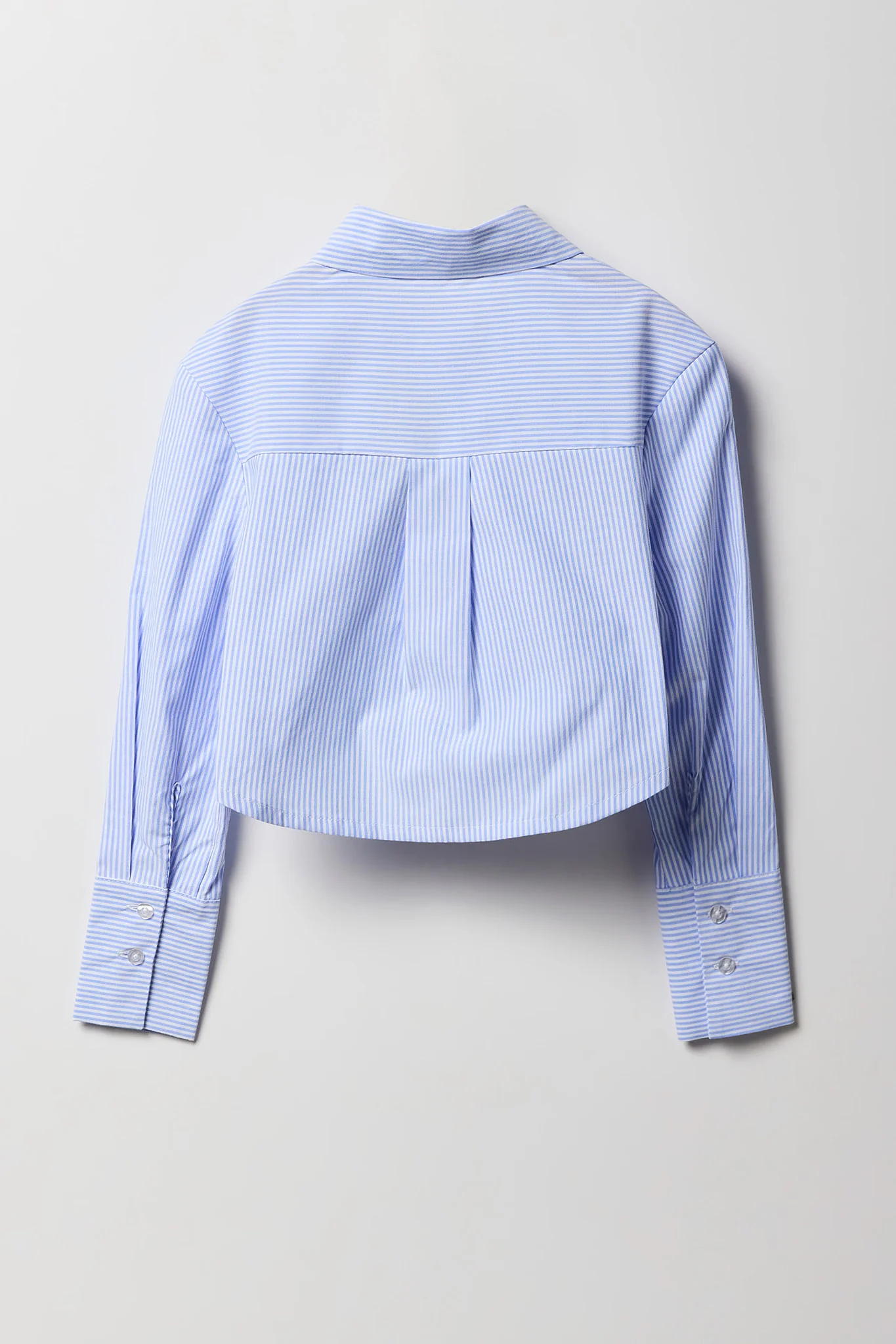 Girls Poplin Button-Up Long Sleeve Skimmer Top - Image 3