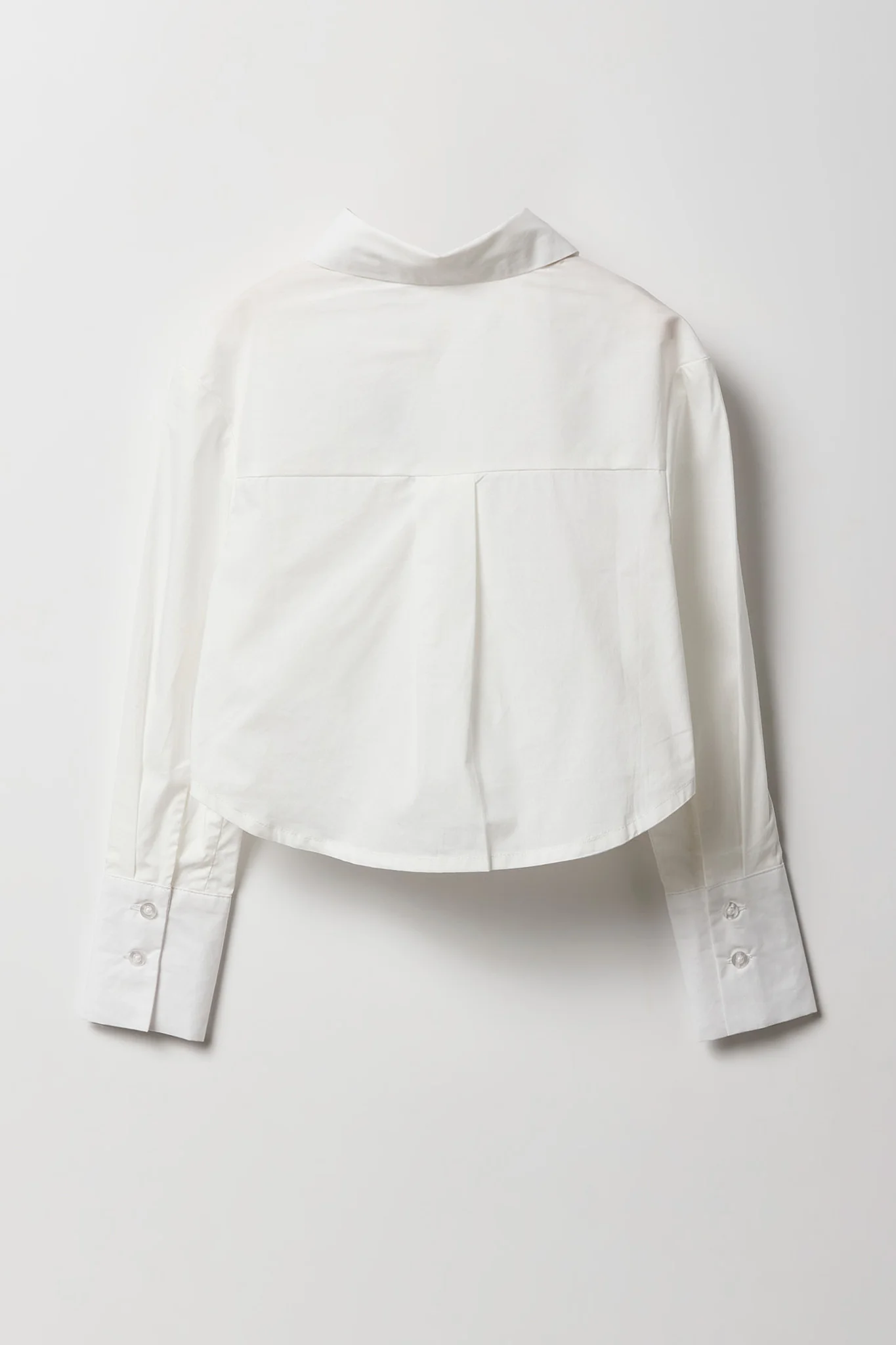 Girls Poplin Button-Up Long Sleeve Skimmer Top - Image 5