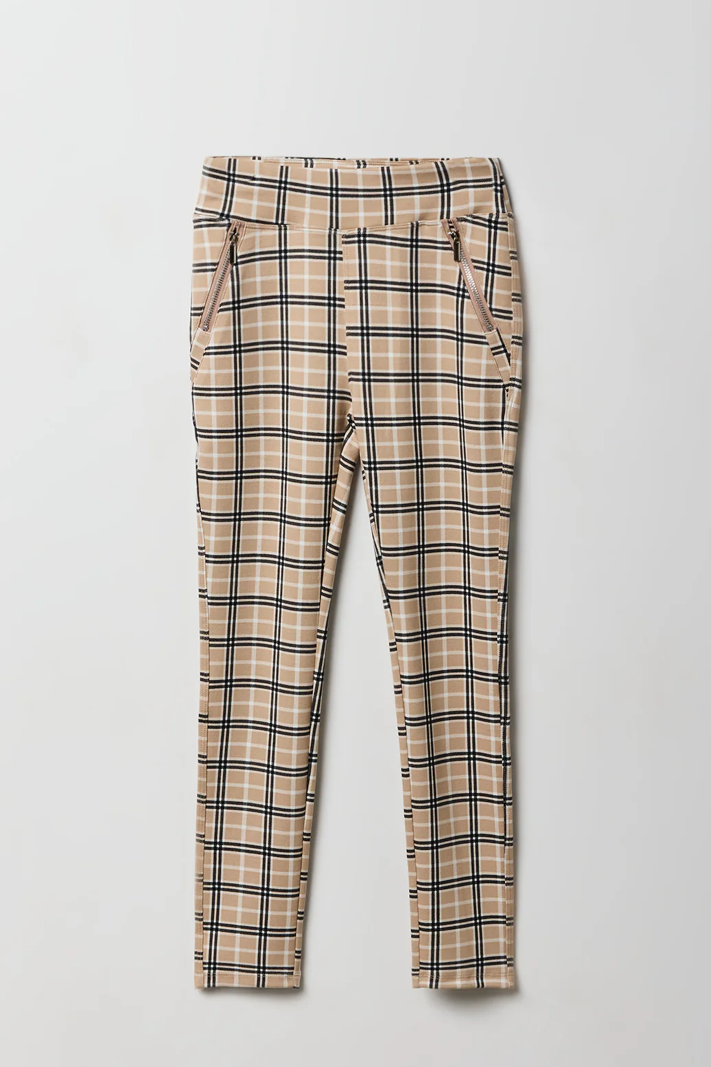 Legging à carreaux avec poche à glissière pour filles - Image 3