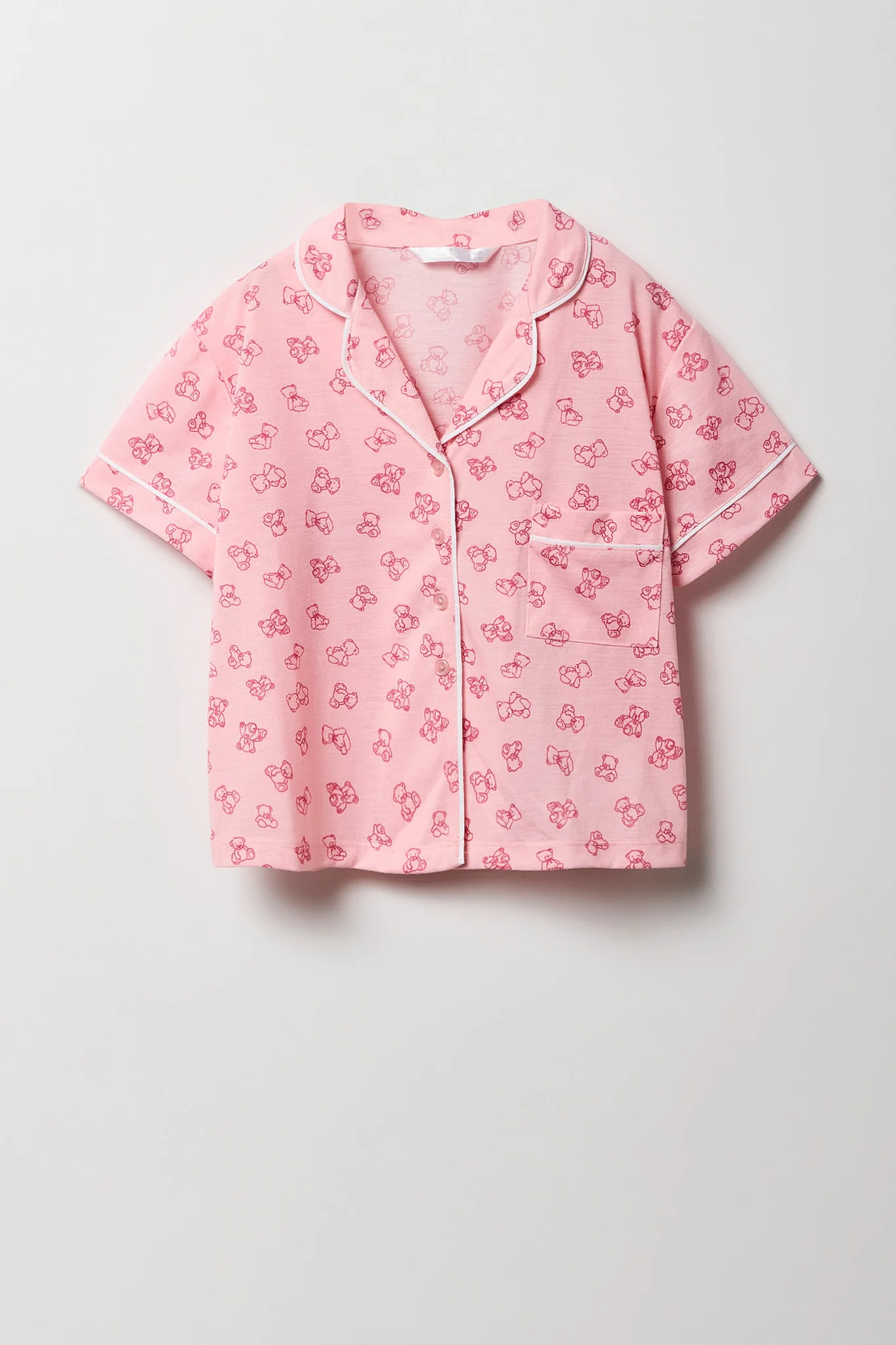 Ensemble pyjama avec haut boutonné et pantalon pour fille - Image 12