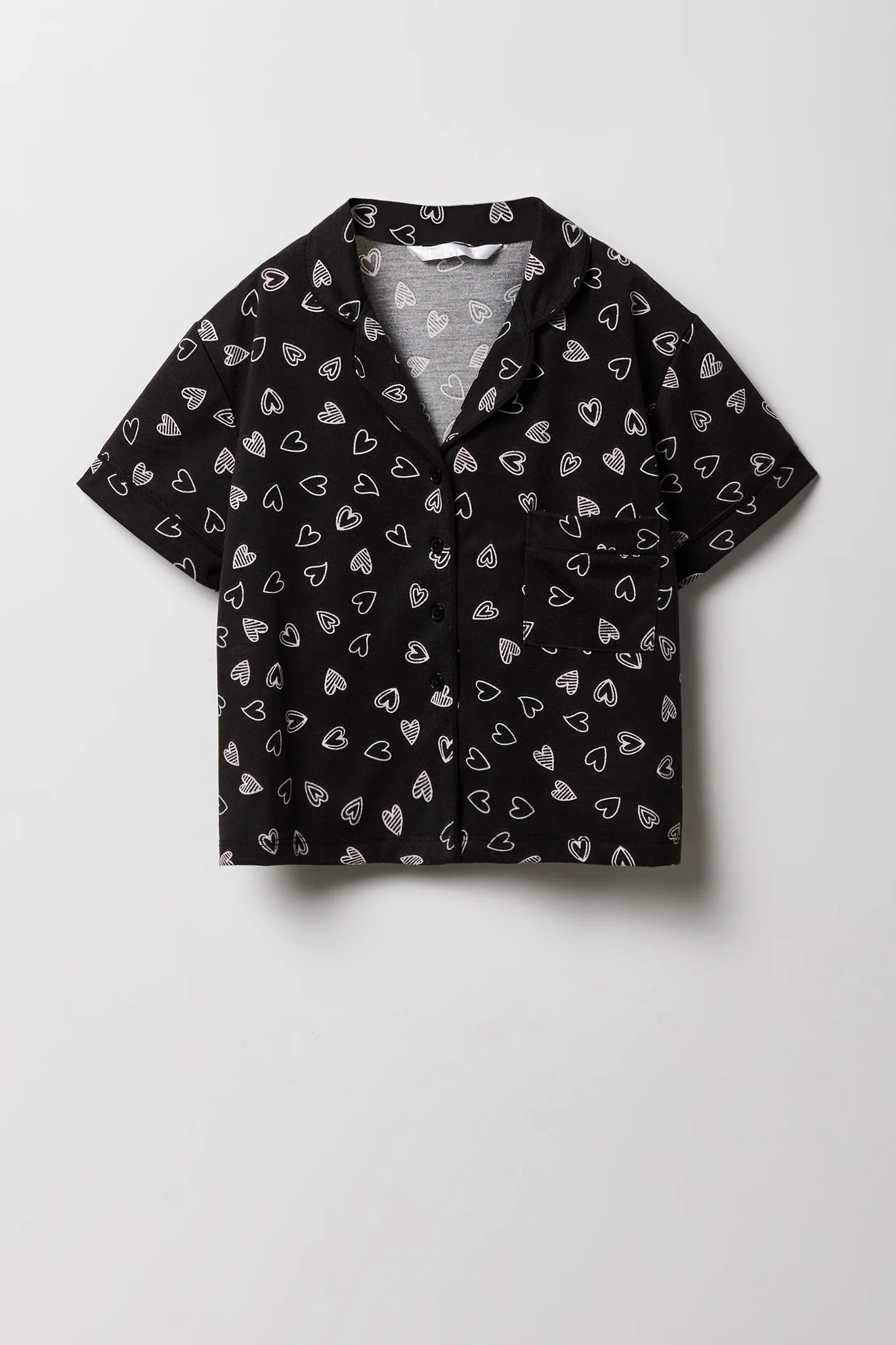 Ensemble pyjama avec haut boutonné et pantalon pour fille - Image 2