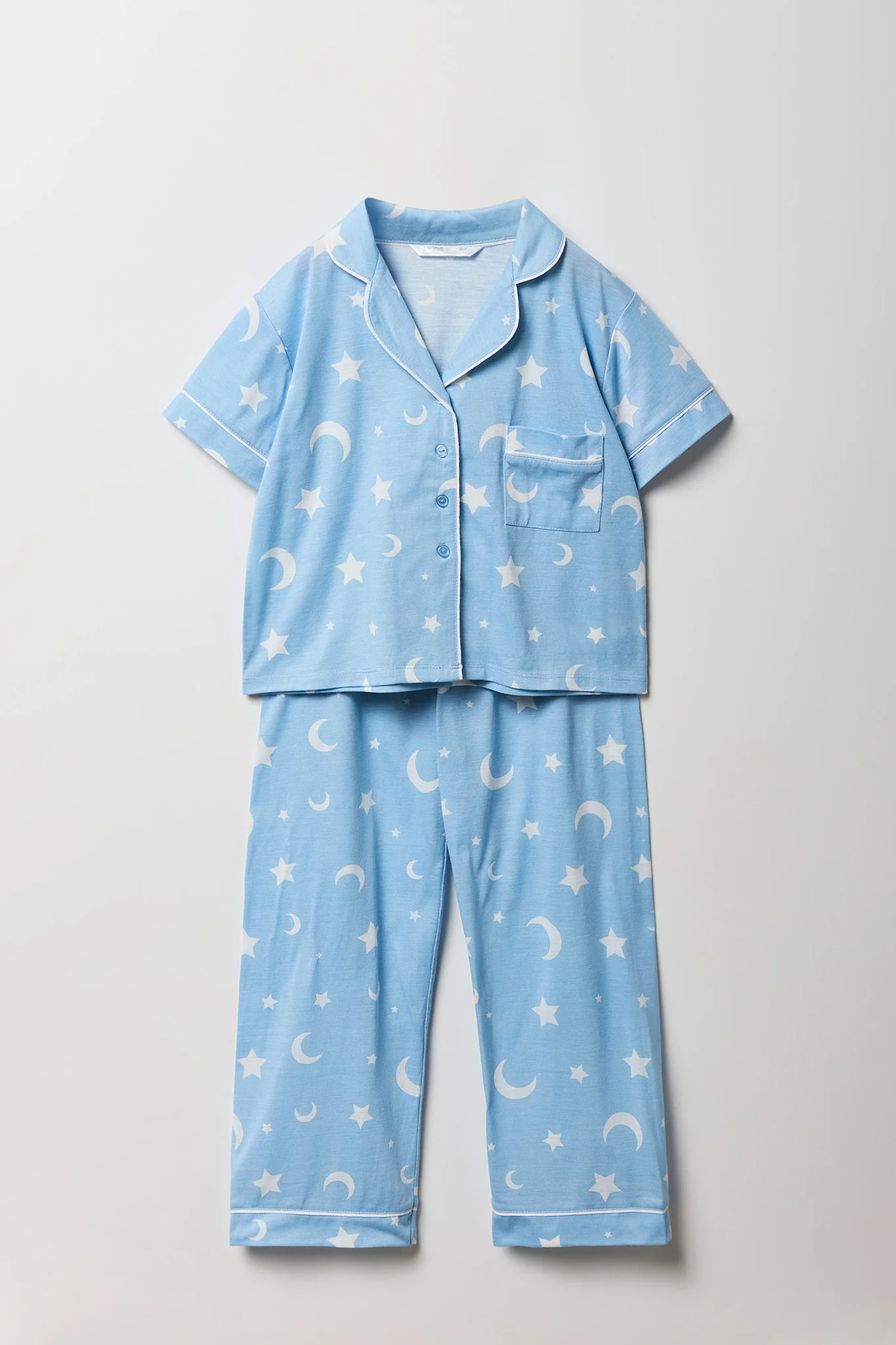 Ensemble pyjama avec haut boutonné et pantalon pour fille - Image 6