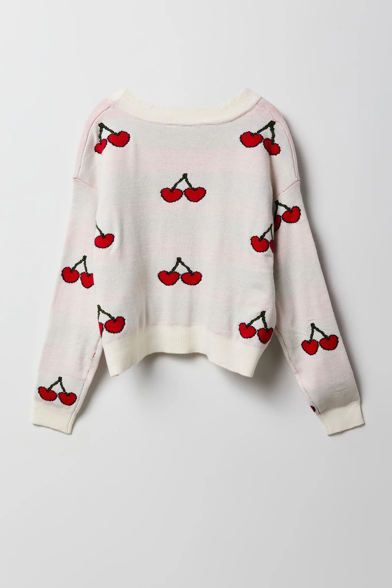 Girls Jacquard Knit Cardigan - Image 6