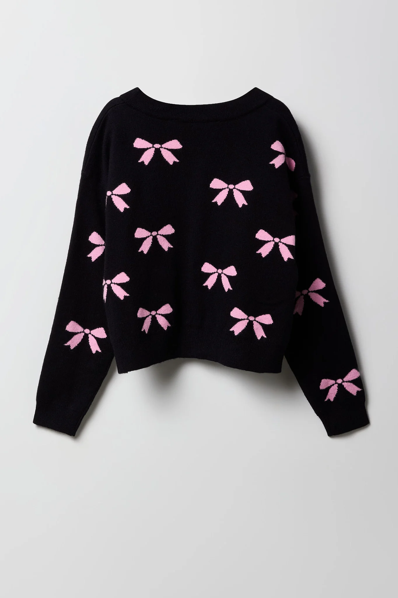 Girls Jacquard Knit Cardigan - Image 8