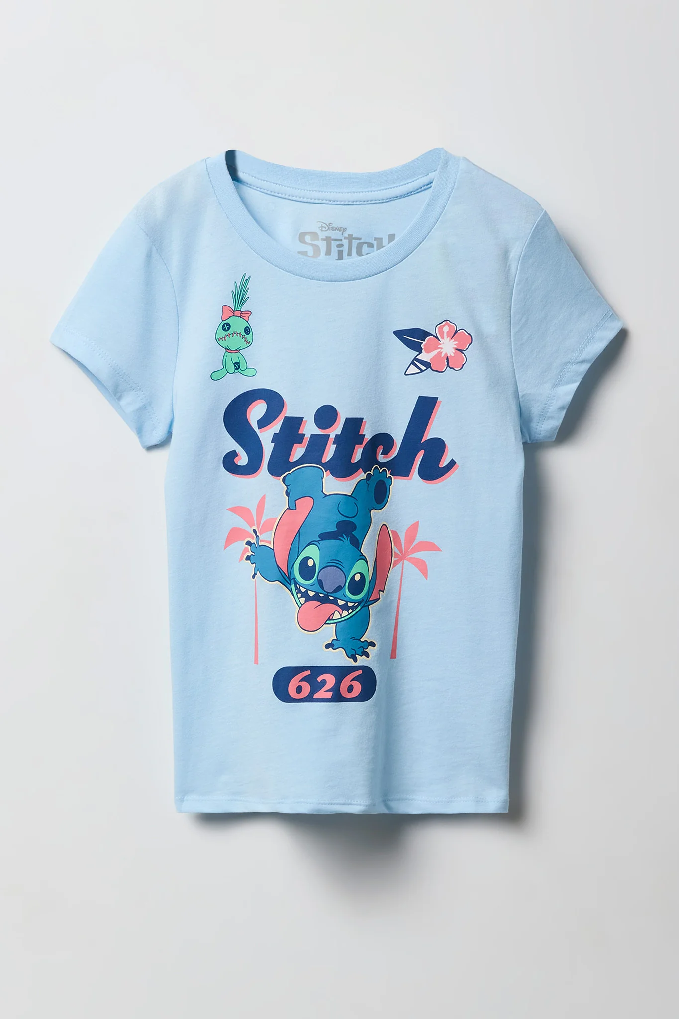 T-shirt à imprimé Stitch pour fille
