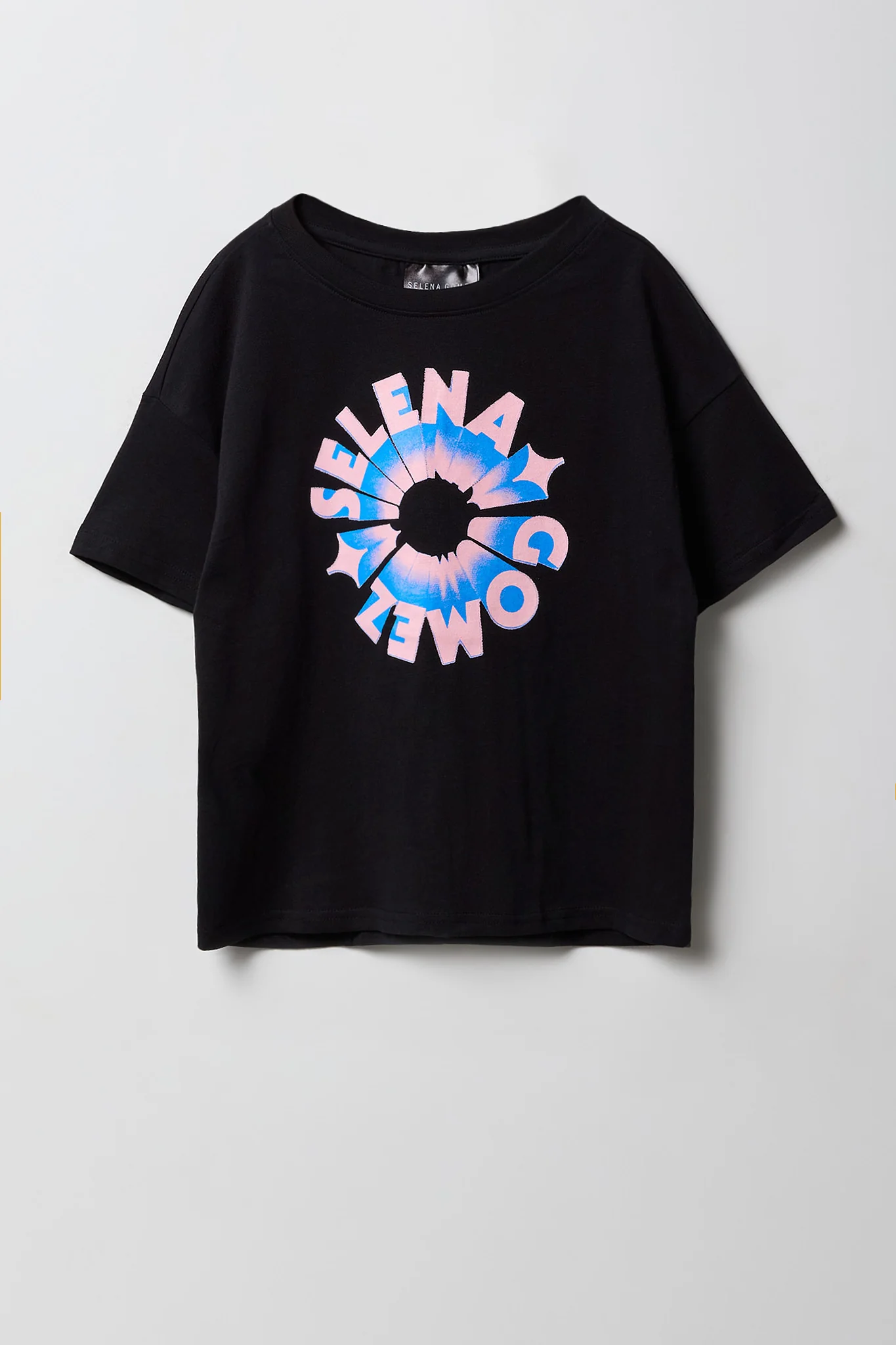 Girls Luxe Heavy Cotton Selena Gomez Graphic Oversized T-Shirt